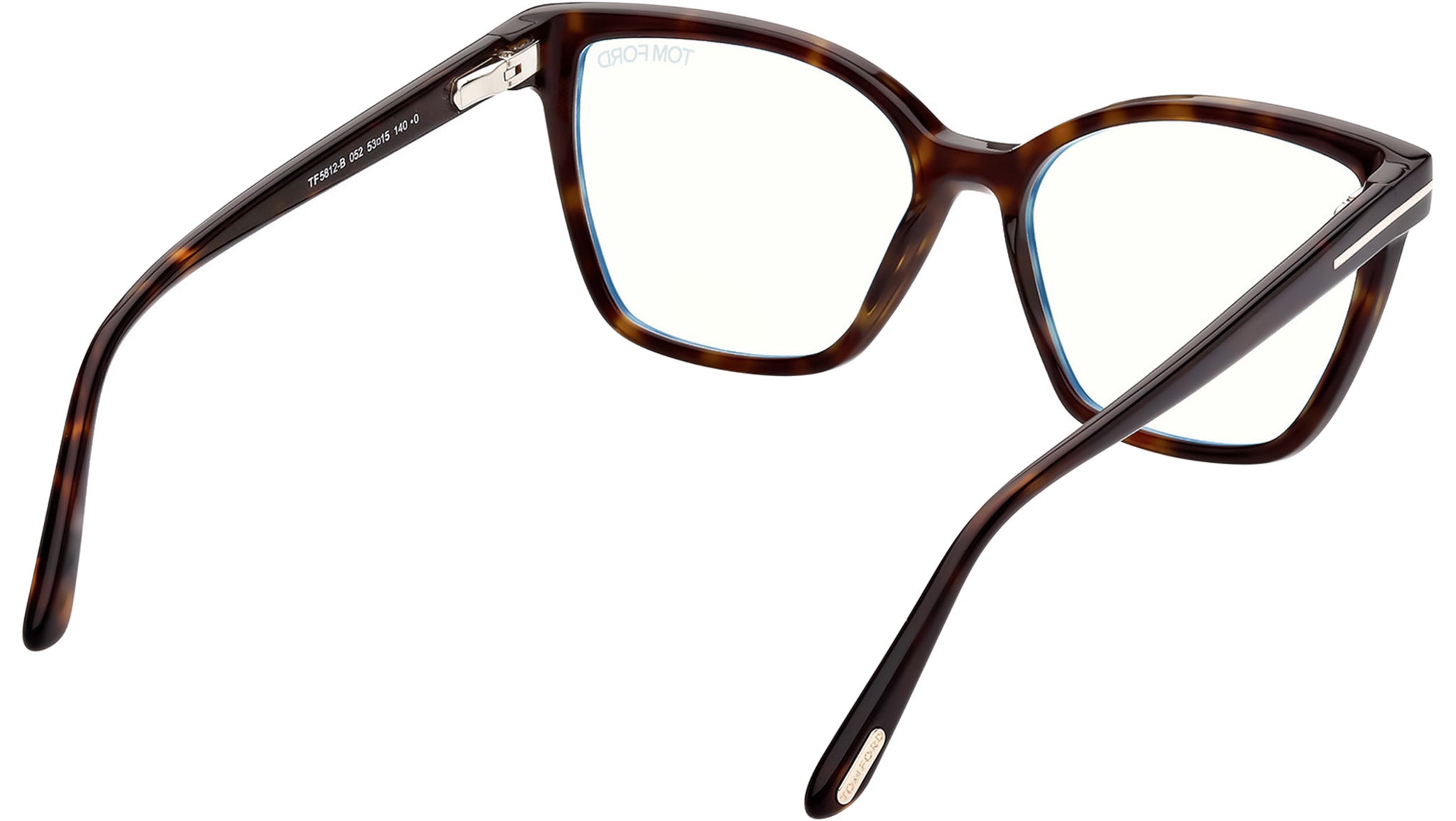 Tom Ford FT5812-B Optical Frame 052 Shiny Dark Havana - eye-oo.com