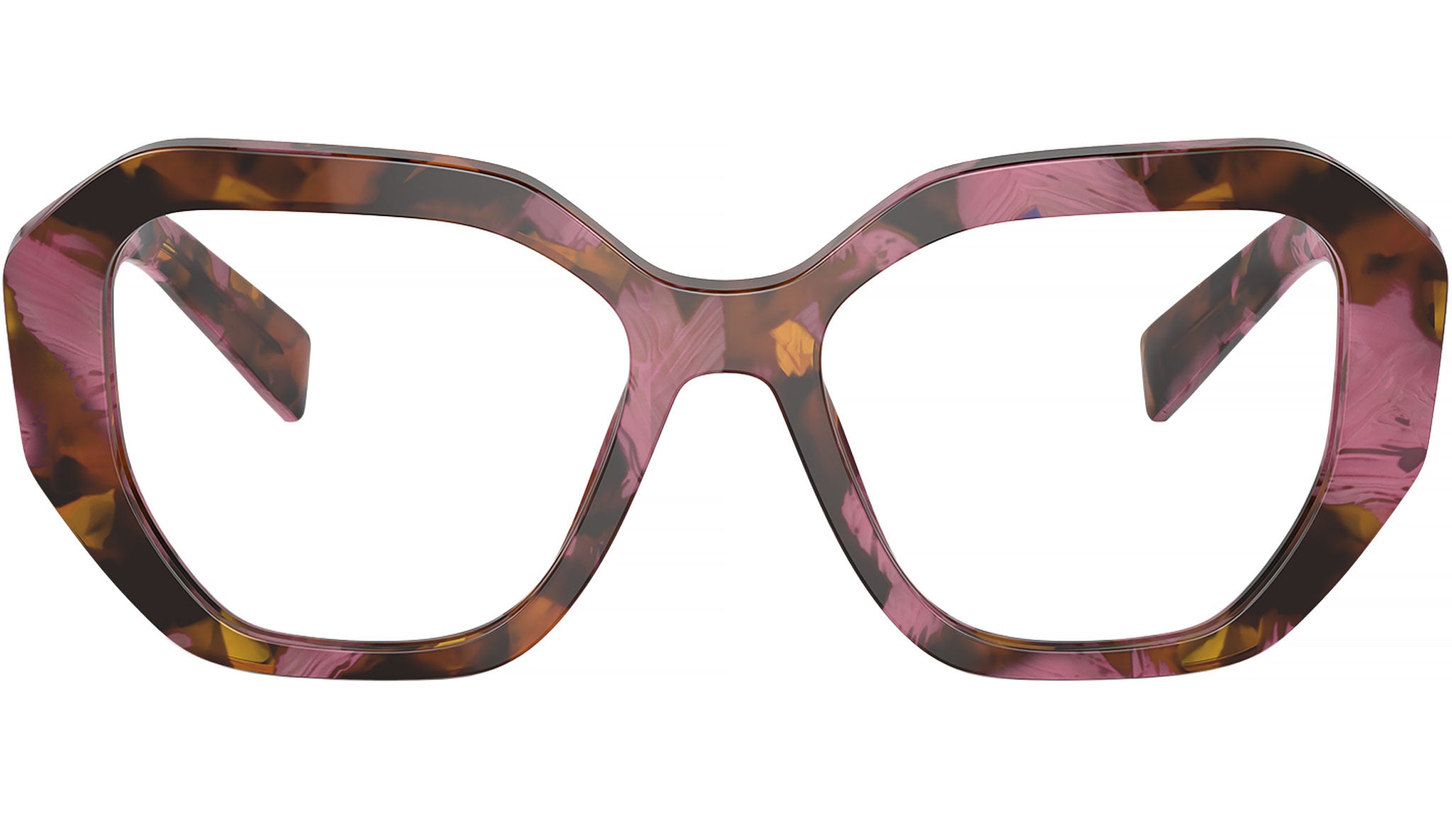 Prada PR A07V Eyeglasses 18N1O1 Brown - eye-oo.com