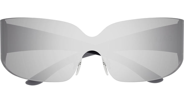 BB0421S Balenciaga Shield Sunglasses 005 Silver - eye-oo.com display picture 1
