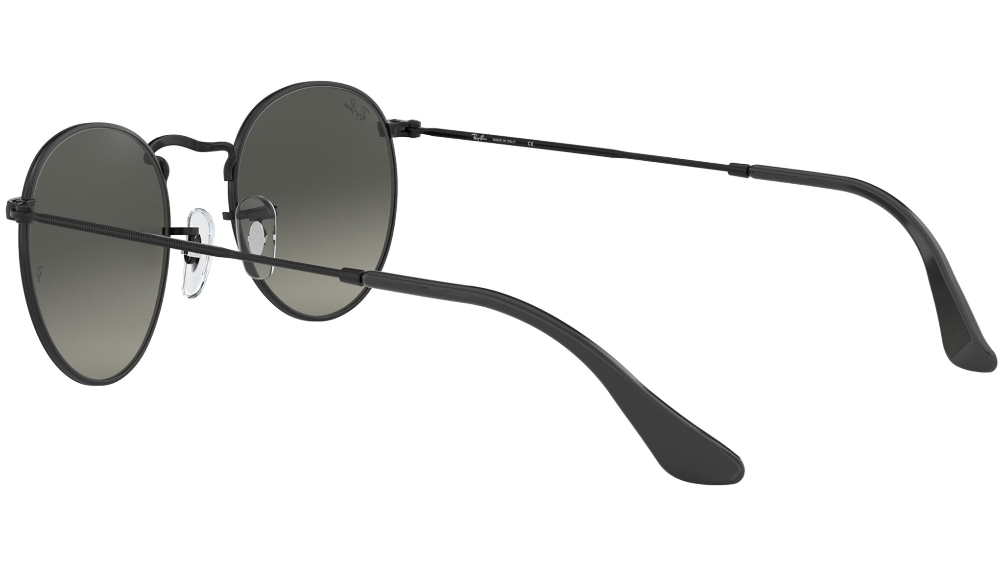 Ray-Ban Round Metal RB3447N 002/71 Black Sunglasses - eye-oo.com