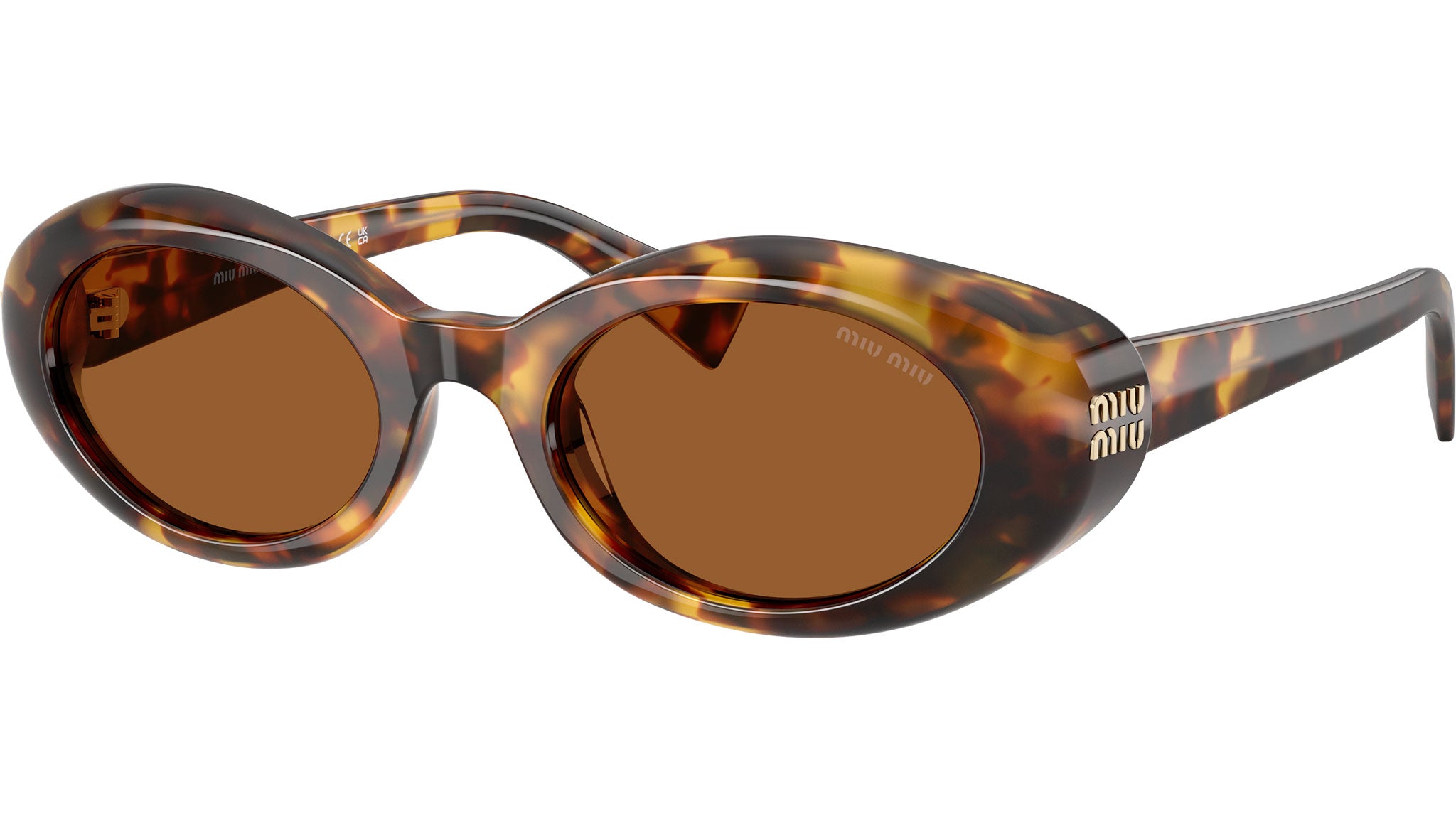Miu Miu 0MU 04ZS Sunglasses 19P2Z1 Tortoise - eye-oo.com