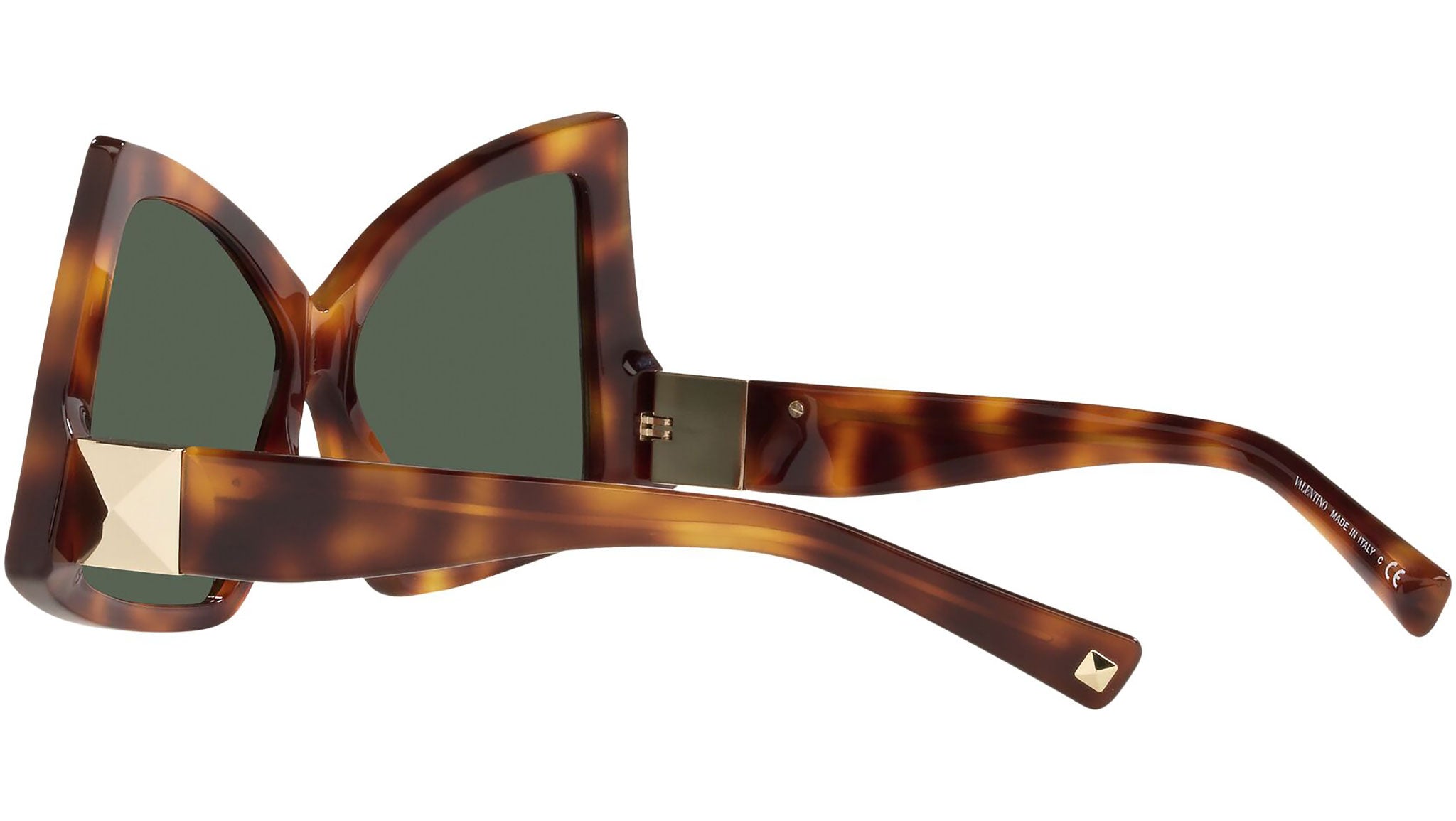 Valentino Brown Tortoiseshell Sunglasses. Made in Italy. Valentino Garavani V - Uno Sunglasses - Brown|VLS107B55107B main image 2