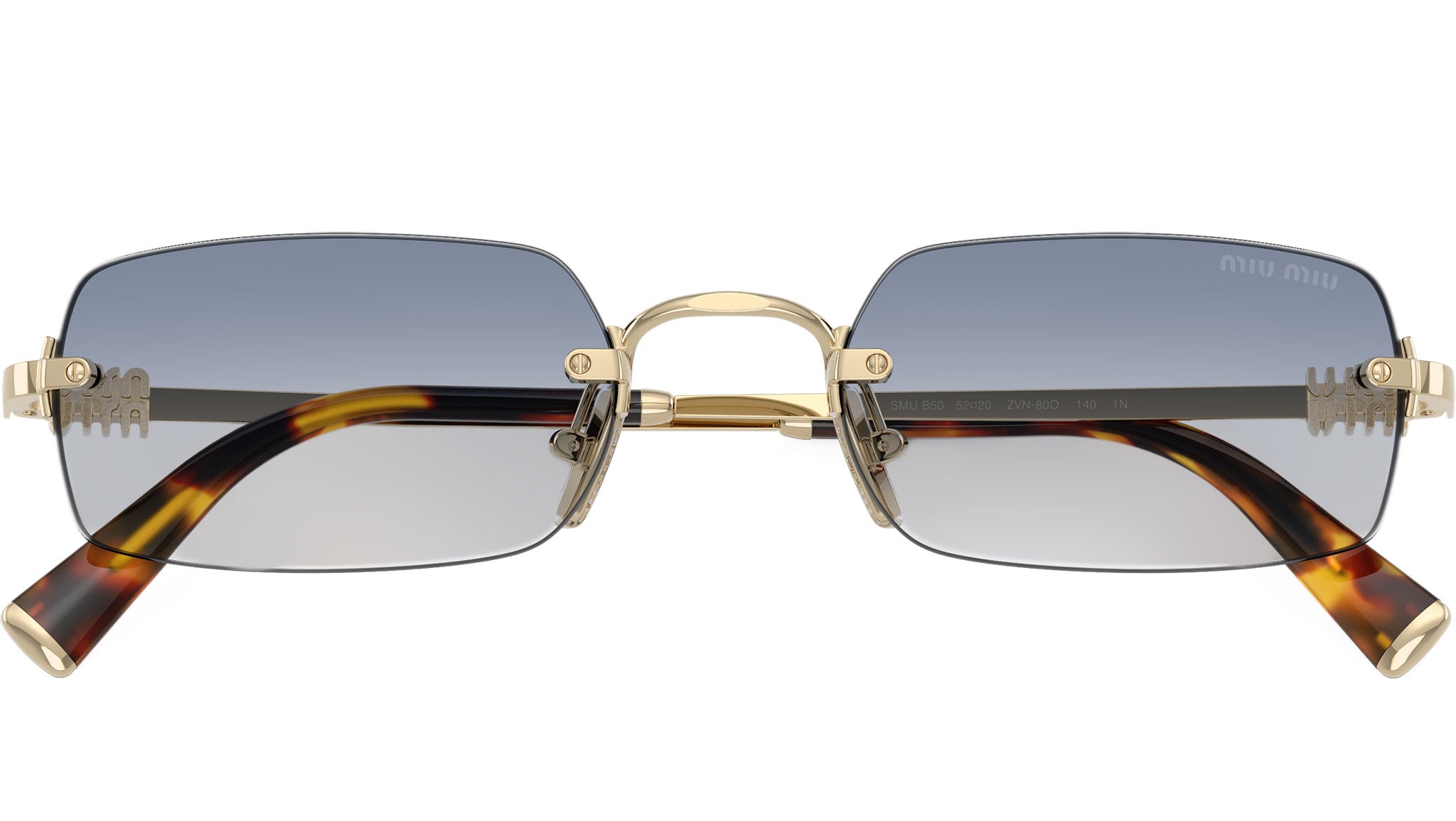 Miu Miu MUB50S Sunglasses ZVN80O Pale Gold - eye-oo.com