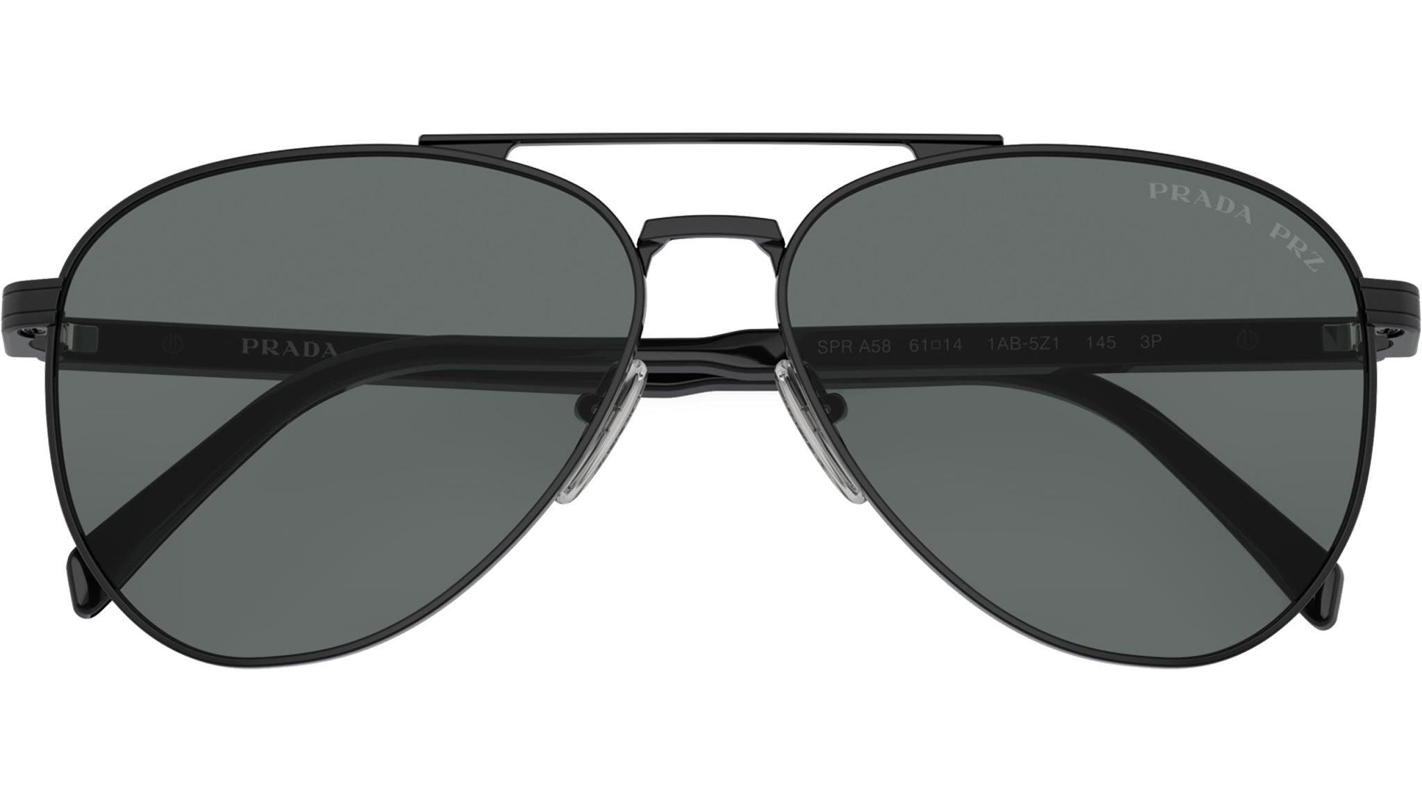 Prada PR A58S Sunglasses 1AB5Z1 Black - eye-oo.com
