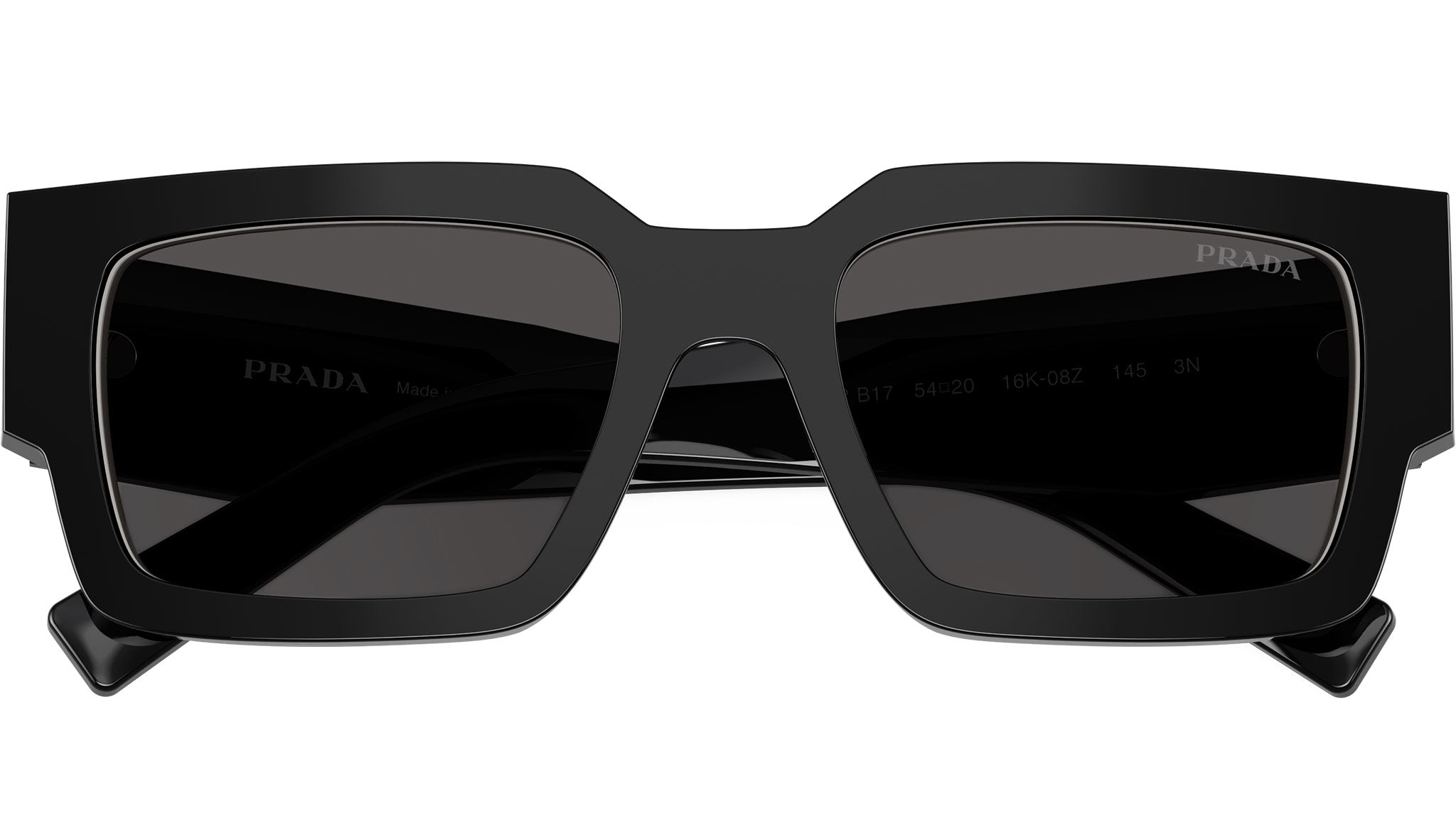 PR B17S Prada Sunglasses 16K08Z Black / Talc - eye-oo.com