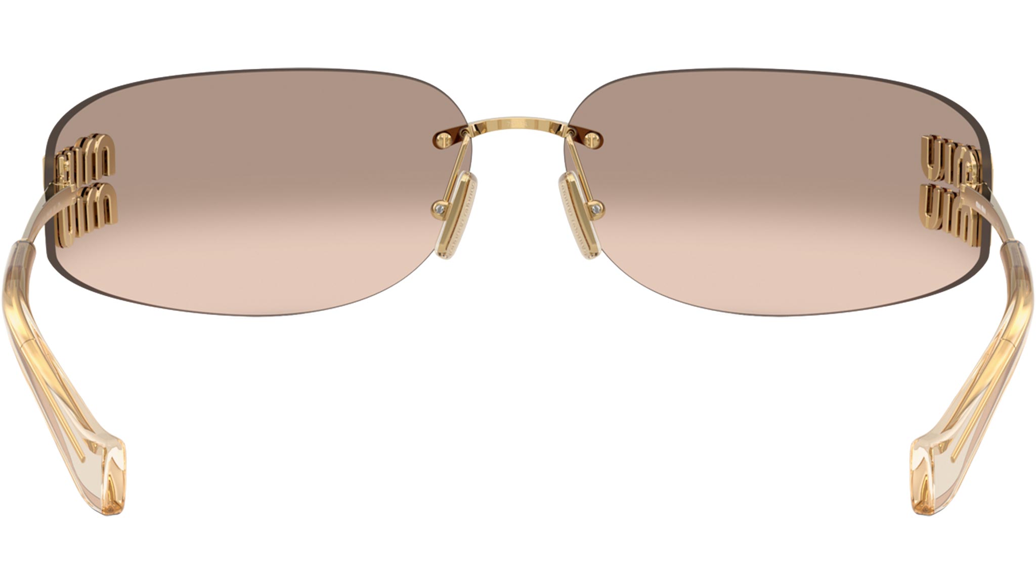 MU A51S Miu Miu Sunglasses 5AK20P Gold - eye-oo.com