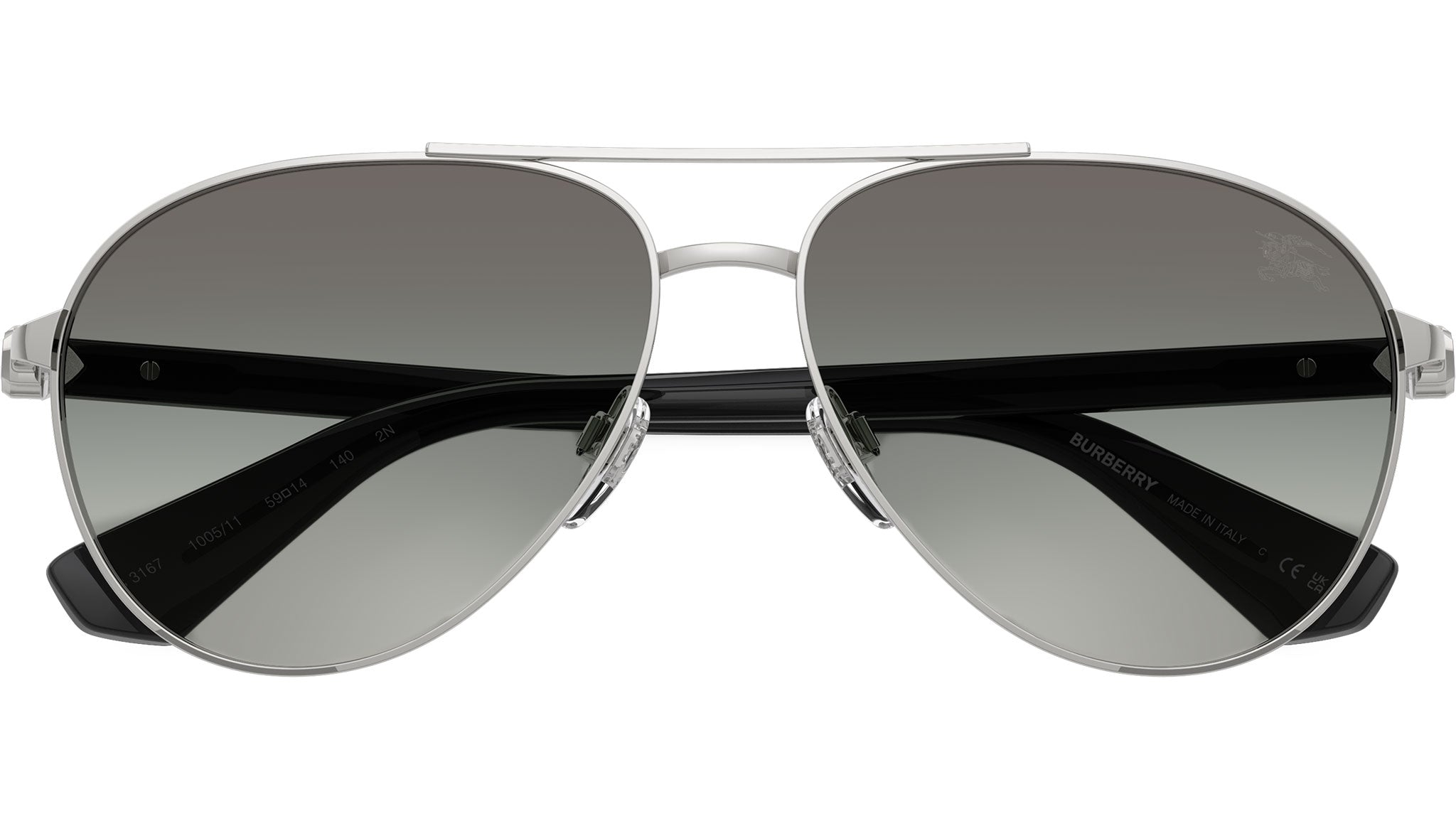 Burberry BE3167 Sunglasses 100511 Silver - eye-oo.com