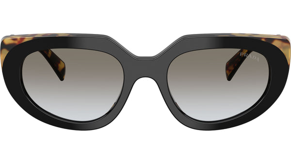 Made in ITALY PRT ８面 ボタニカルミラー PR D02S Prada Sunglasses 0CD80L Black Medium Tortoise - eye-oo.com