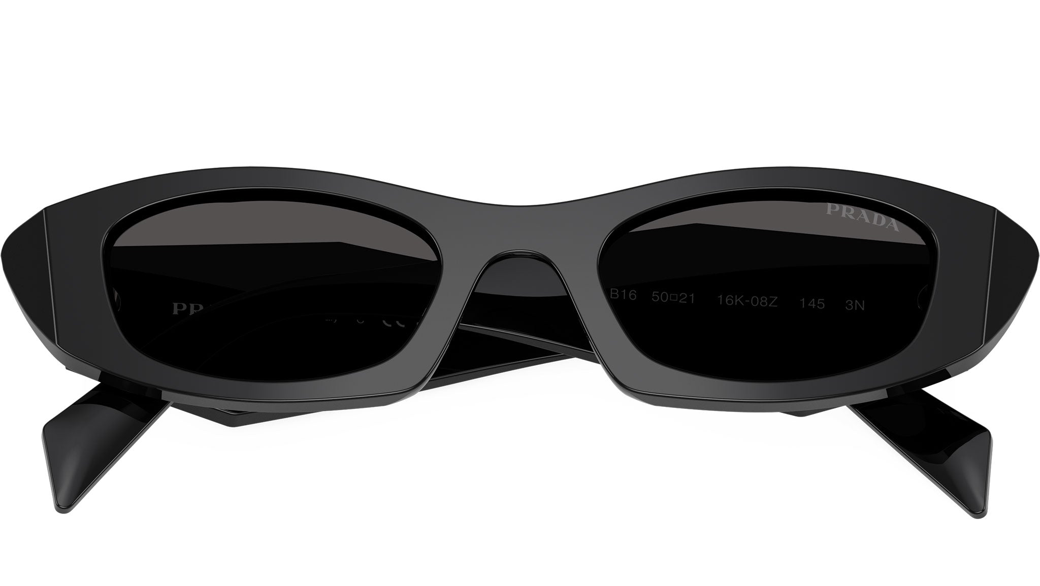 Limited Edition Prada Sunglasses BLACK/BLACK Prada PR 17WS S (49 - 20) with Grey lenses and Black frame  main image 2