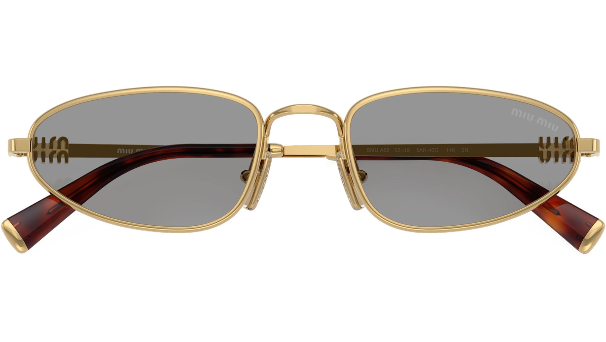 MU A52S Miu Miu Sunglasses 5AK40O Gold - eye-oo.com