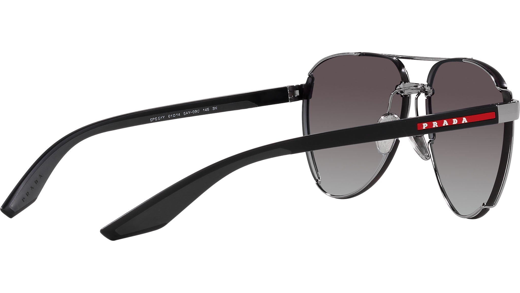 Prada Linea Rossa Sunglasses PS51YS 5AV09U Gunmetal - eye-oo.com