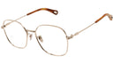 Chloé CH0182OK 003 Shiny Gold Panthos Glasses