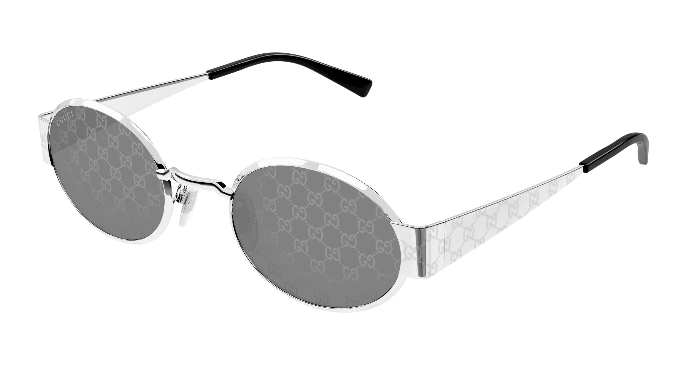 GUCCI グッチ サングラス GG1710 シルバー グレー y2k Gucci Gg1854s Men Silver Round Sunglasses – Otticanet USA