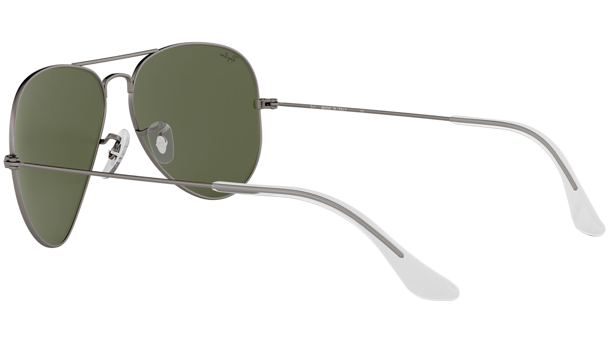 Ray-Ban 67MM Oversized Aviators made in Italy Metal Silver Frames Smokey Lenses Amazon.com: Ray-Ban RB3025 Aviator Large Metal W3277  main image 3