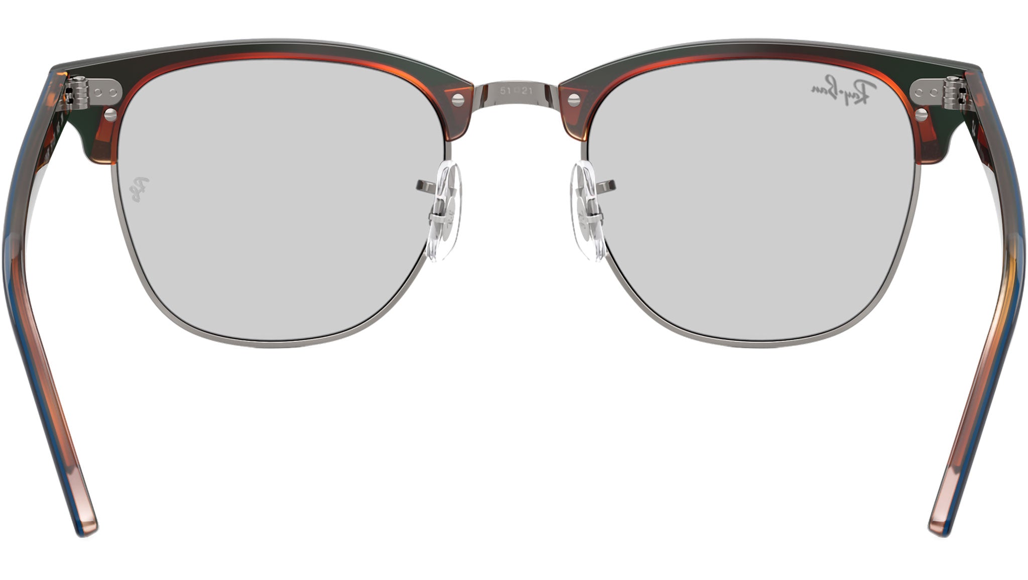 Ray-Ban Clubmaster RB3016 Sunglasses 1278B1 Gunmetal Blue - eye-oo.com