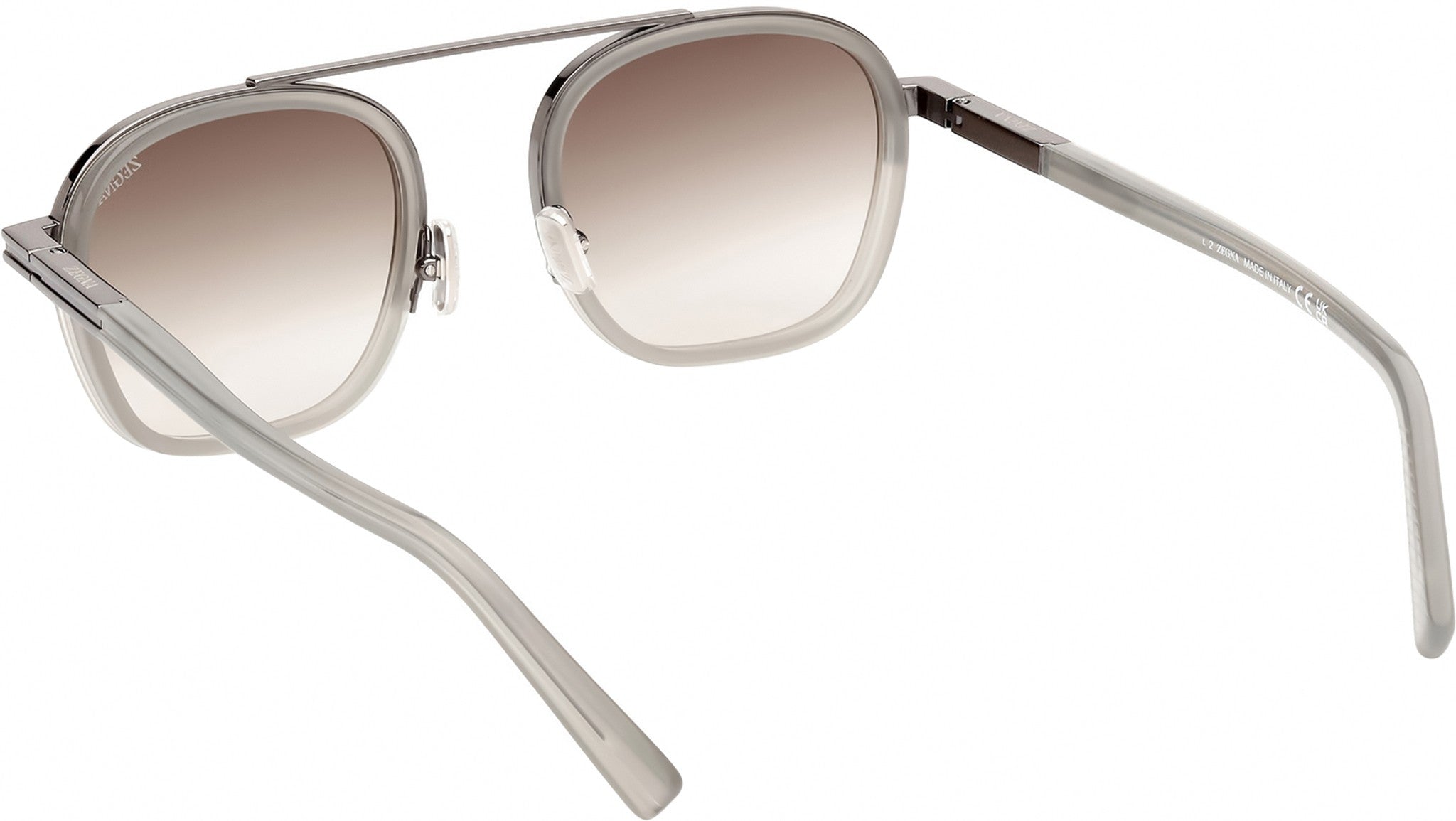 Zegna EZ0231 20F Sunglasses Shiny Grey - eye-oo.com