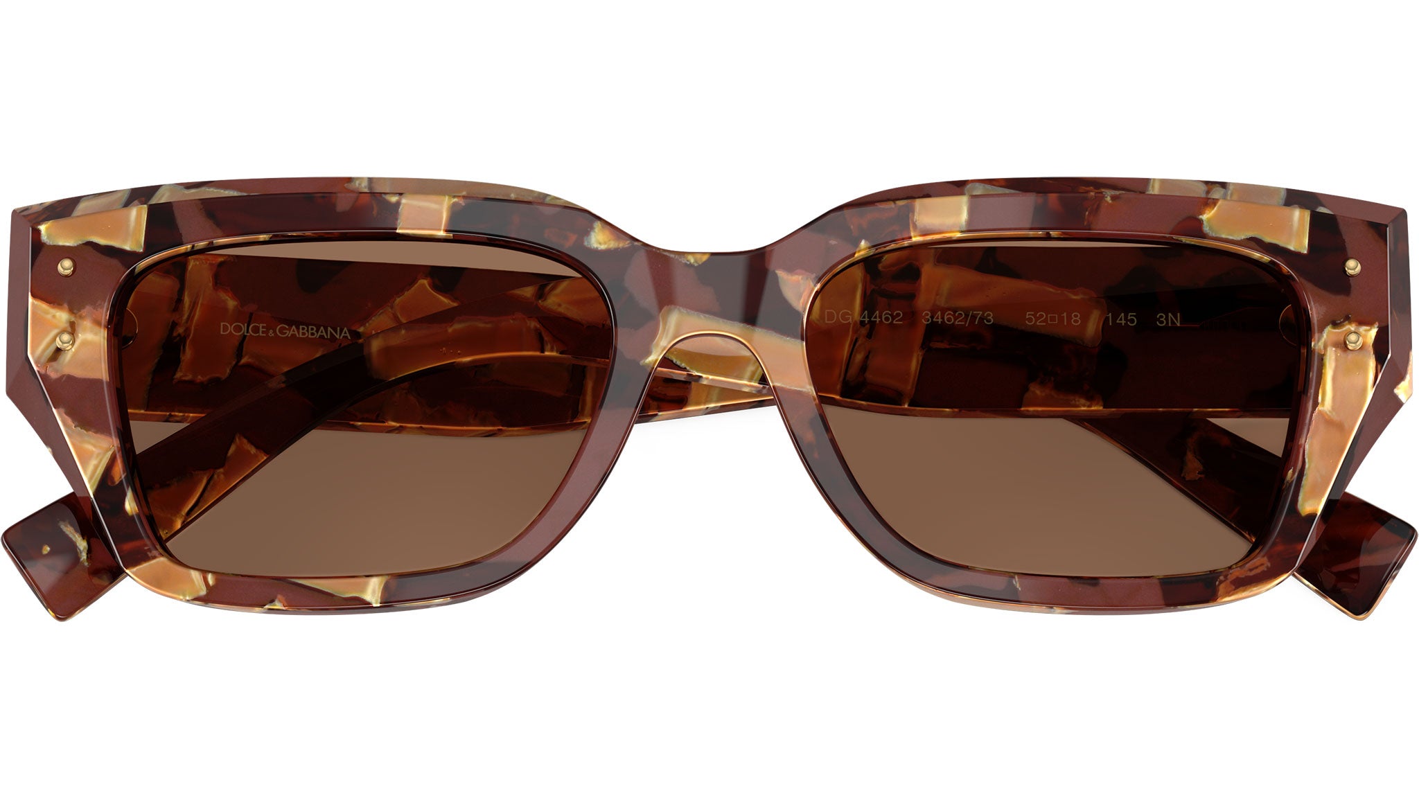 Dolce & Gabbana DG 4462 Sunglasses 346273 Pearl Havana Brown - eye