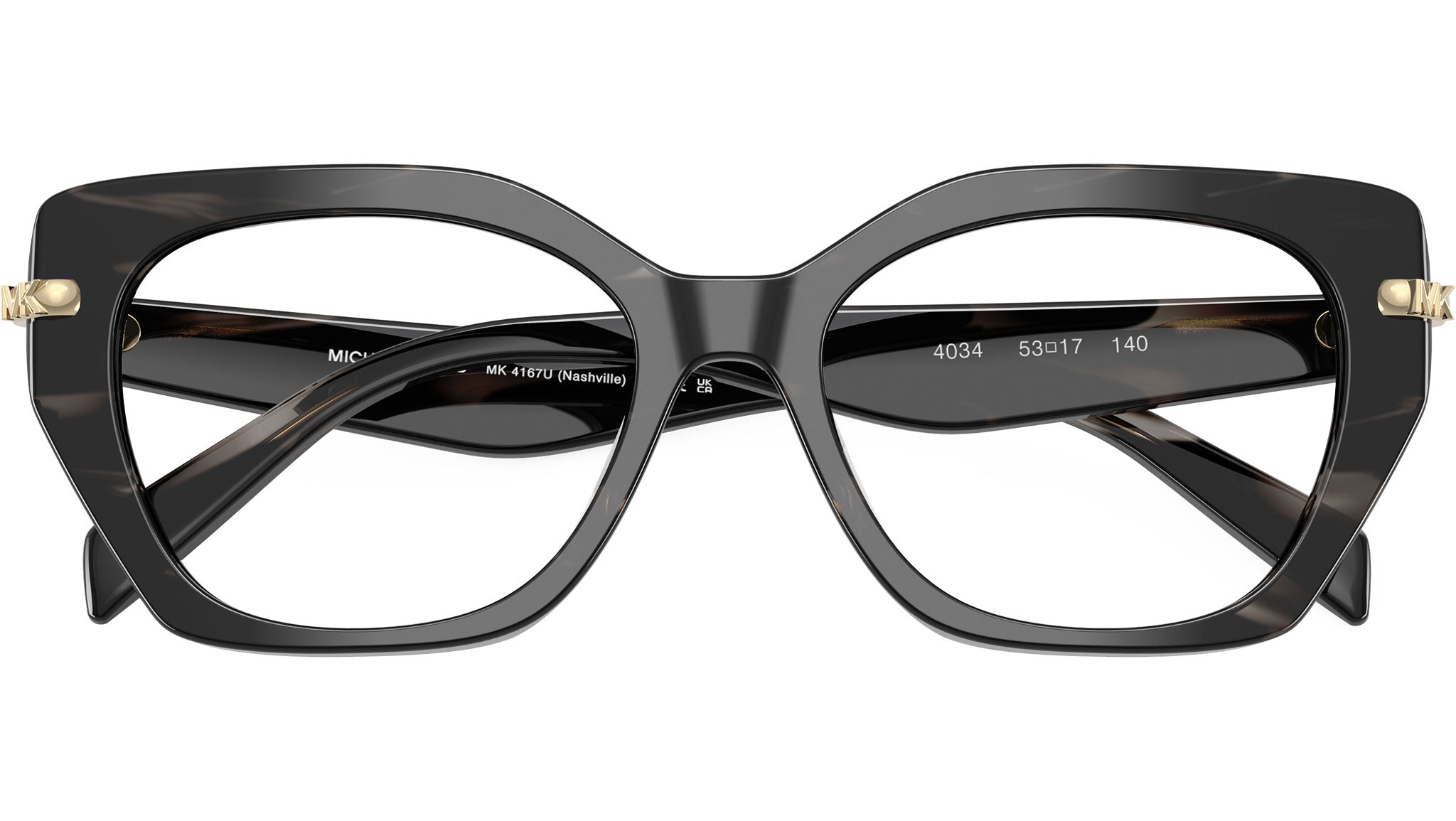 0MK4167U Michael Kors Glasses 4034 Black Horn - eye-oo.com