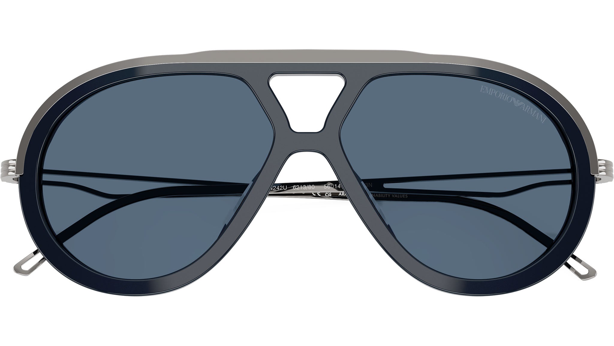 Oversized Aviators Armani Amazon.com: Armani Exchange A｜X AX2034S 60636G Matte Black  main image 3