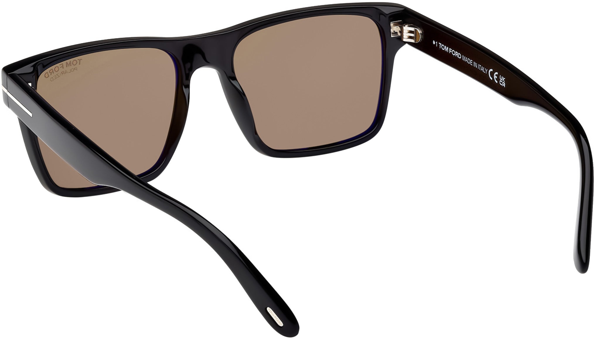 Tom Ford Calder Sunglasses FT1205 01H Shiny Black - eye-oo.com display picture 3