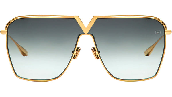 NEW VALENTINO SUNGLASSES UNISEX GOLD/GREEN V-GOLDSHIELD VLS-137C EYEWEAR Valentino | Accessories | New Valentino V Goldshield Vls 37c  main image 3