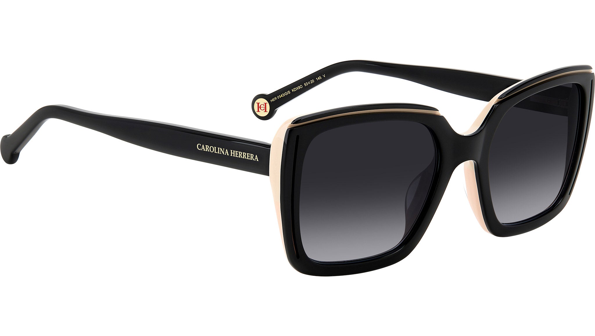 Carolina Herrera HER 0143/G/S KDX Sunglasses Black Nude  display picture 1