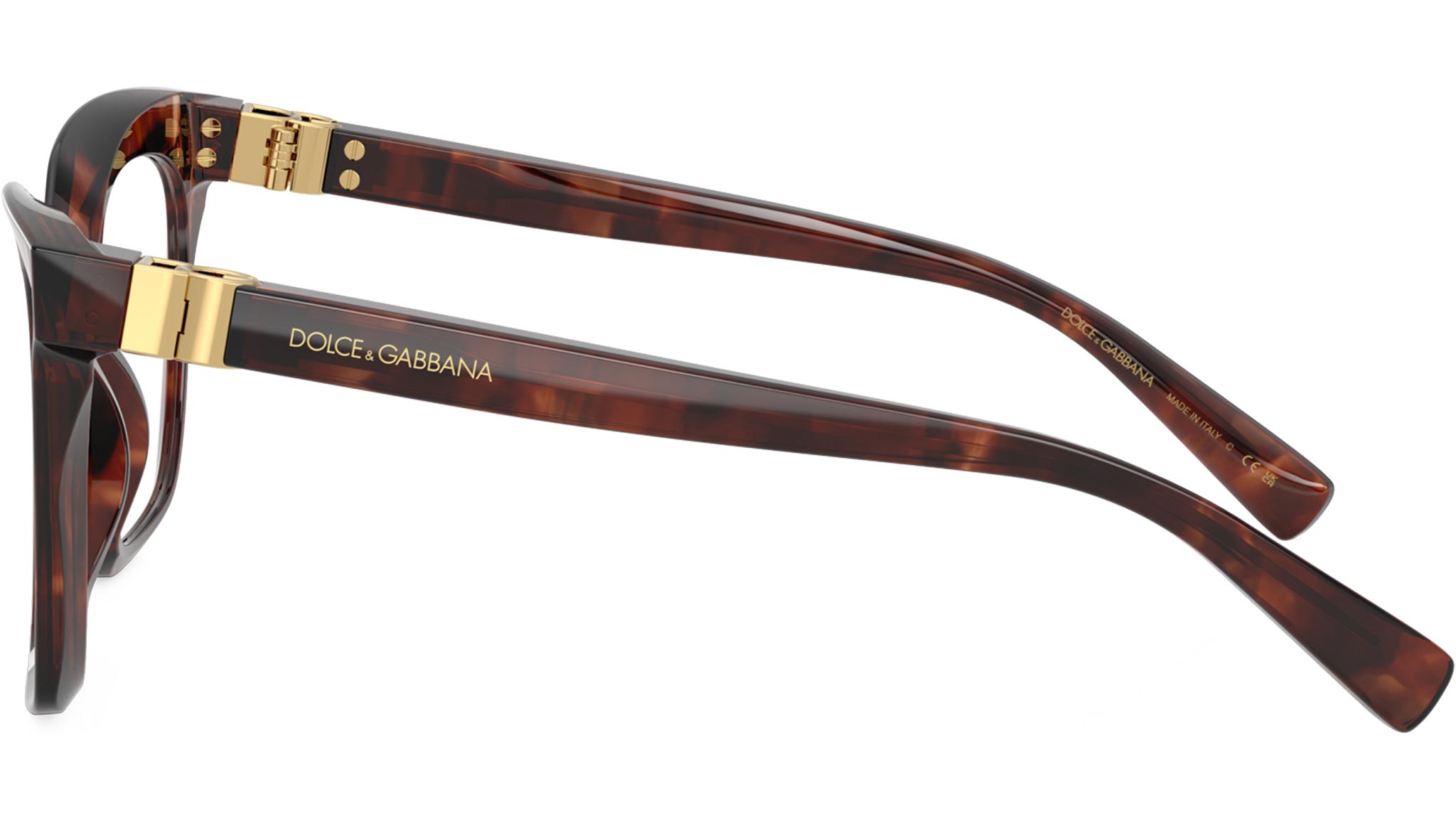 Dolce & Gabbana DG 3417 Glasses 3222 Dark Red Havana - eye-oo.com