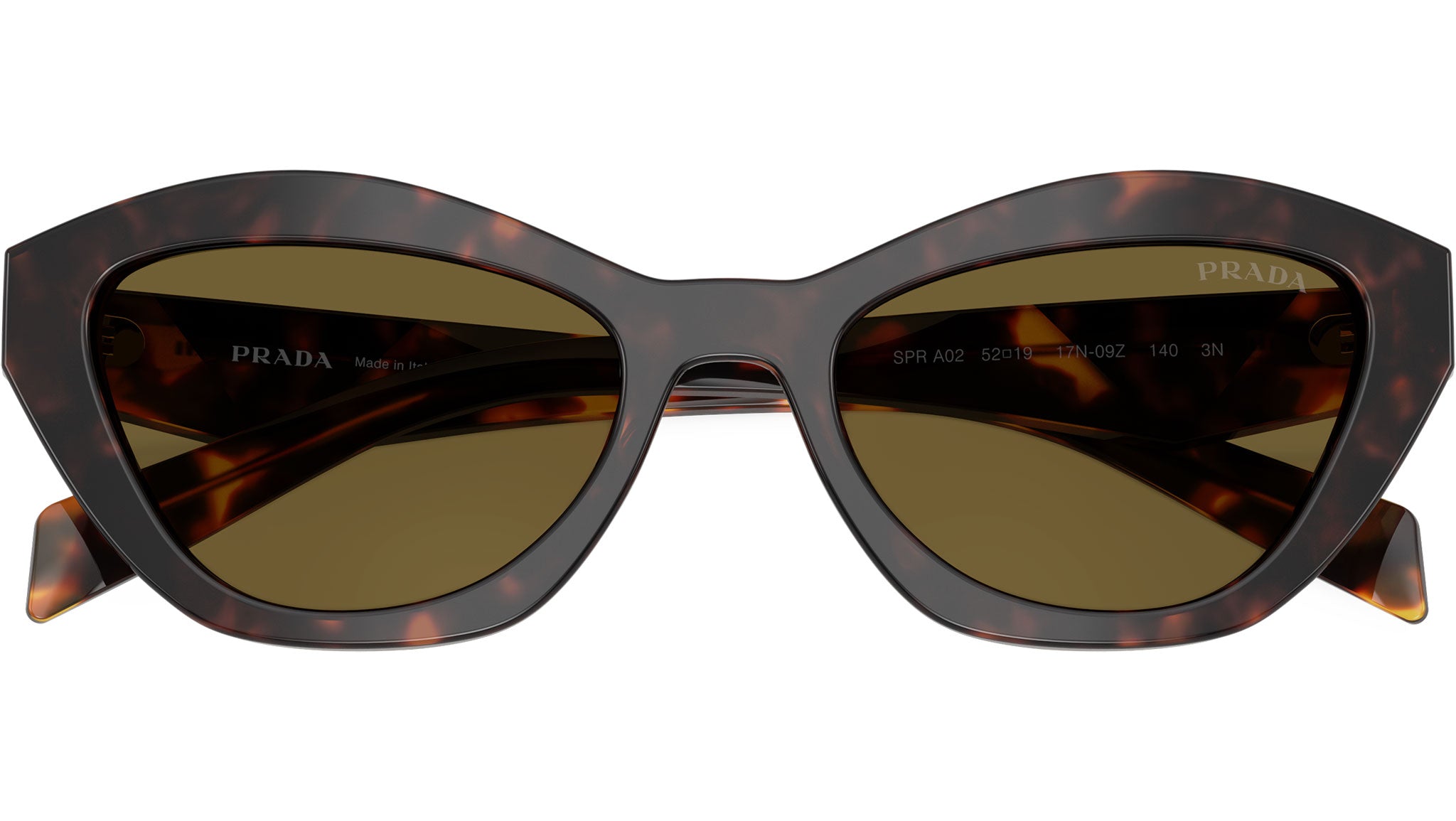 New PRADA Sunglasses Brown Root Tortoise Butterfly Brown Lens PRADA SUNGLASSES - PR C04S 17N80A 52 - Root Tortoise main image 4