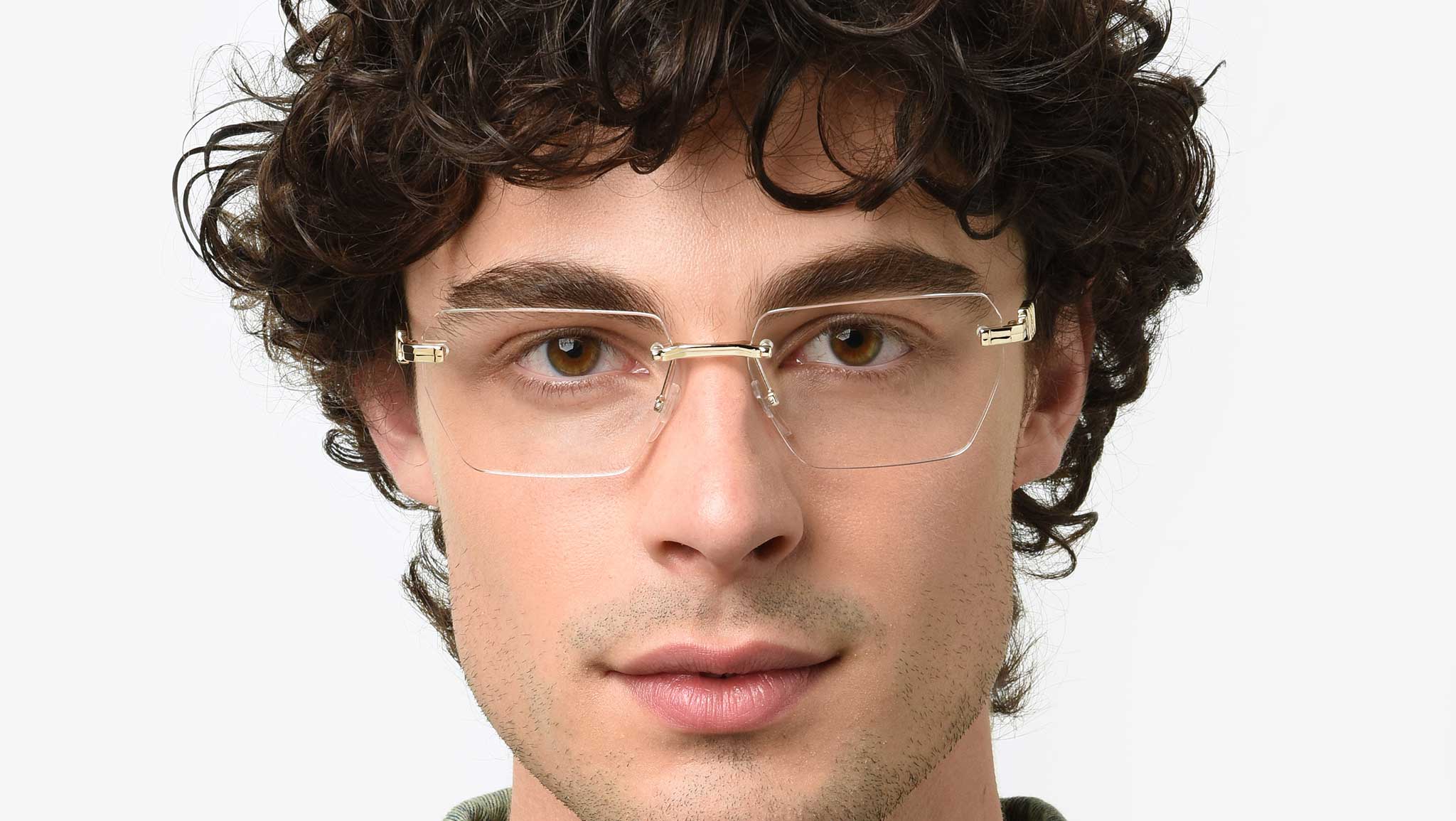 Dsquared2 D2 0102 Geometric Optical Frames With Metallic Finish - NWT Sunglasses Dsquared2 D2 0102/S - D20102/S PEFD6 main image 3