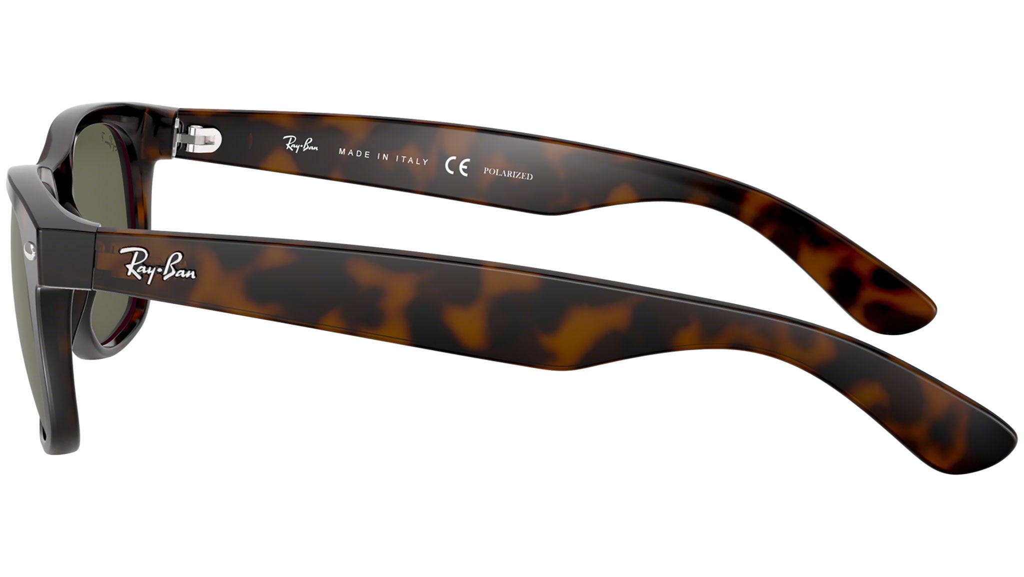 Ray-Ban New Wayfarer RB2132 902/58 Tortoise Sunglasses - eye  display picture 2