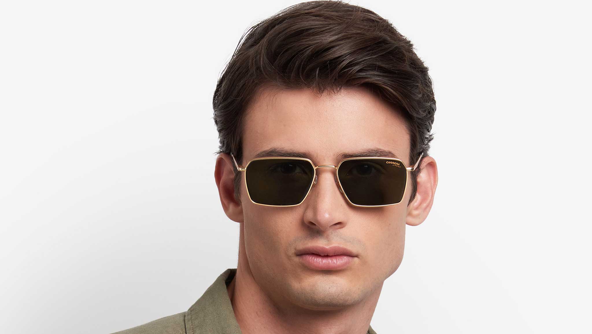 CARRERA White Havana Square Sunglasses w/ Case - EUC CARRERA Havana Gold & Tortoise Frame Gradient Brown Sunglass  main image 2