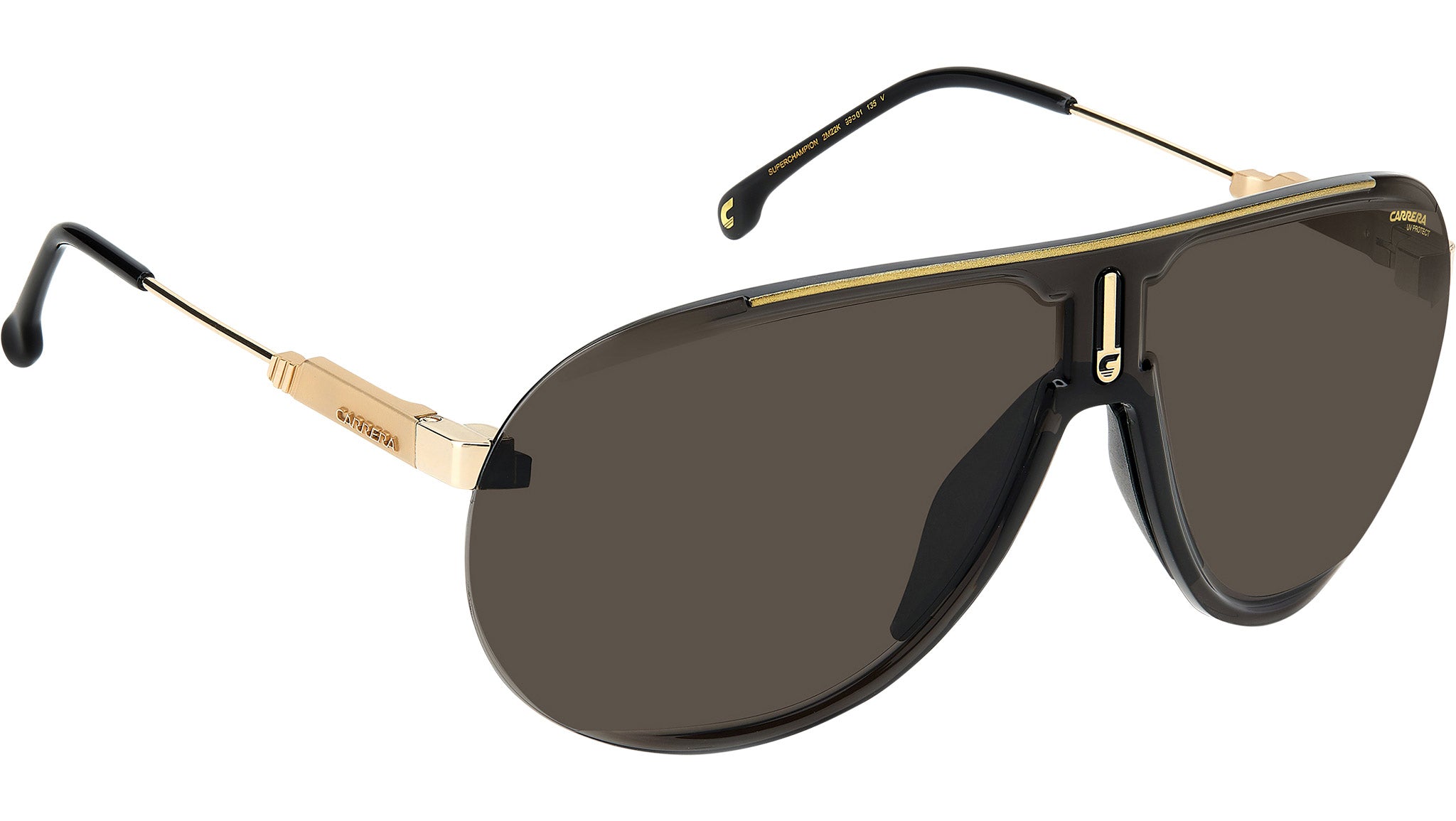 Carrera Superchampion 2M2 2K Sunglasses Black Gold - eye-oo.com
