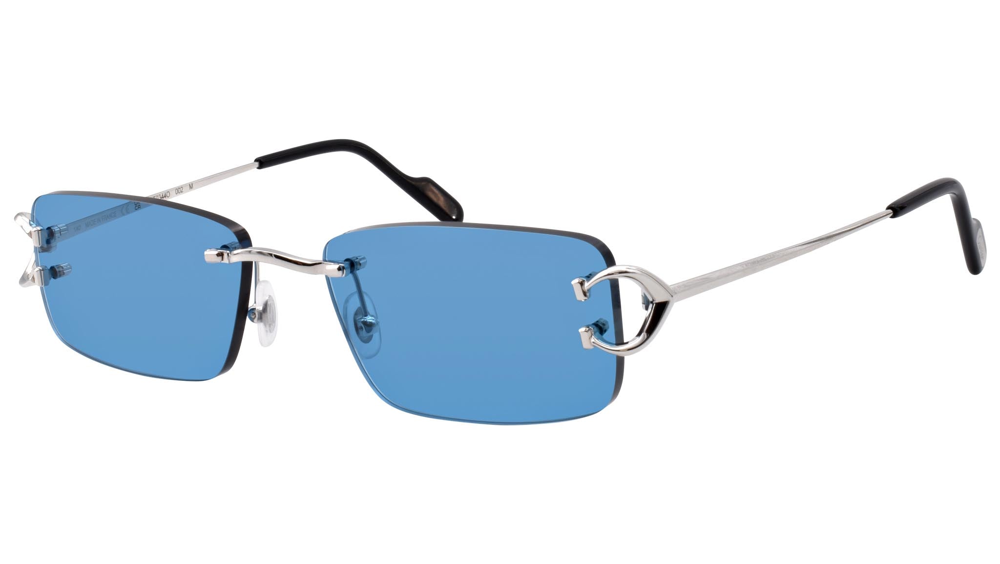 CT0344O shiny silver Custom Lens Seagreen - eye-oo.com