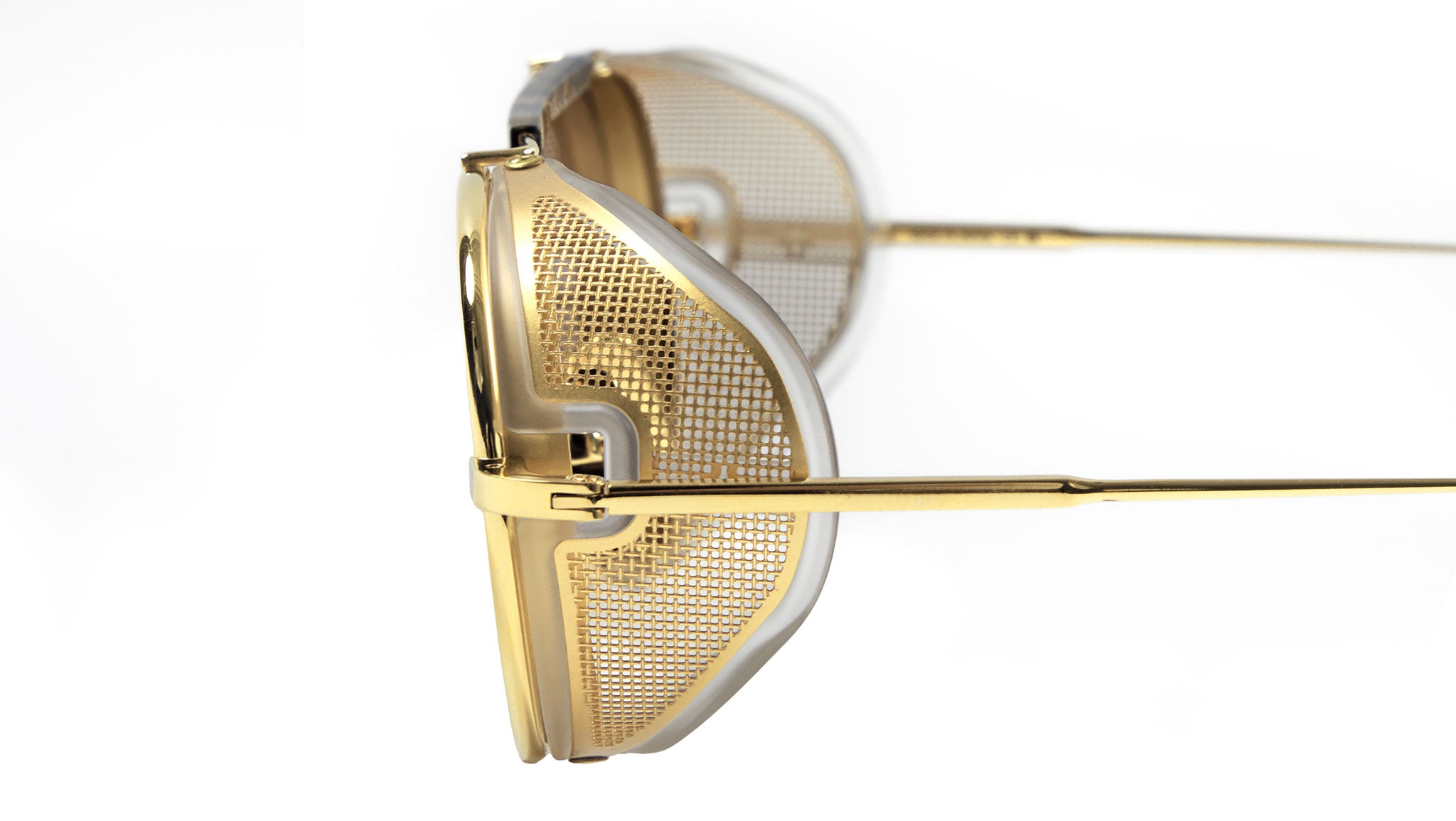 ◆美品◆THOM BROWNE◆TB-011◆SHINY 12K GOLD◆ Thom Browne UES001L Sunglasses G0003-712 Gold - eye-oo.com