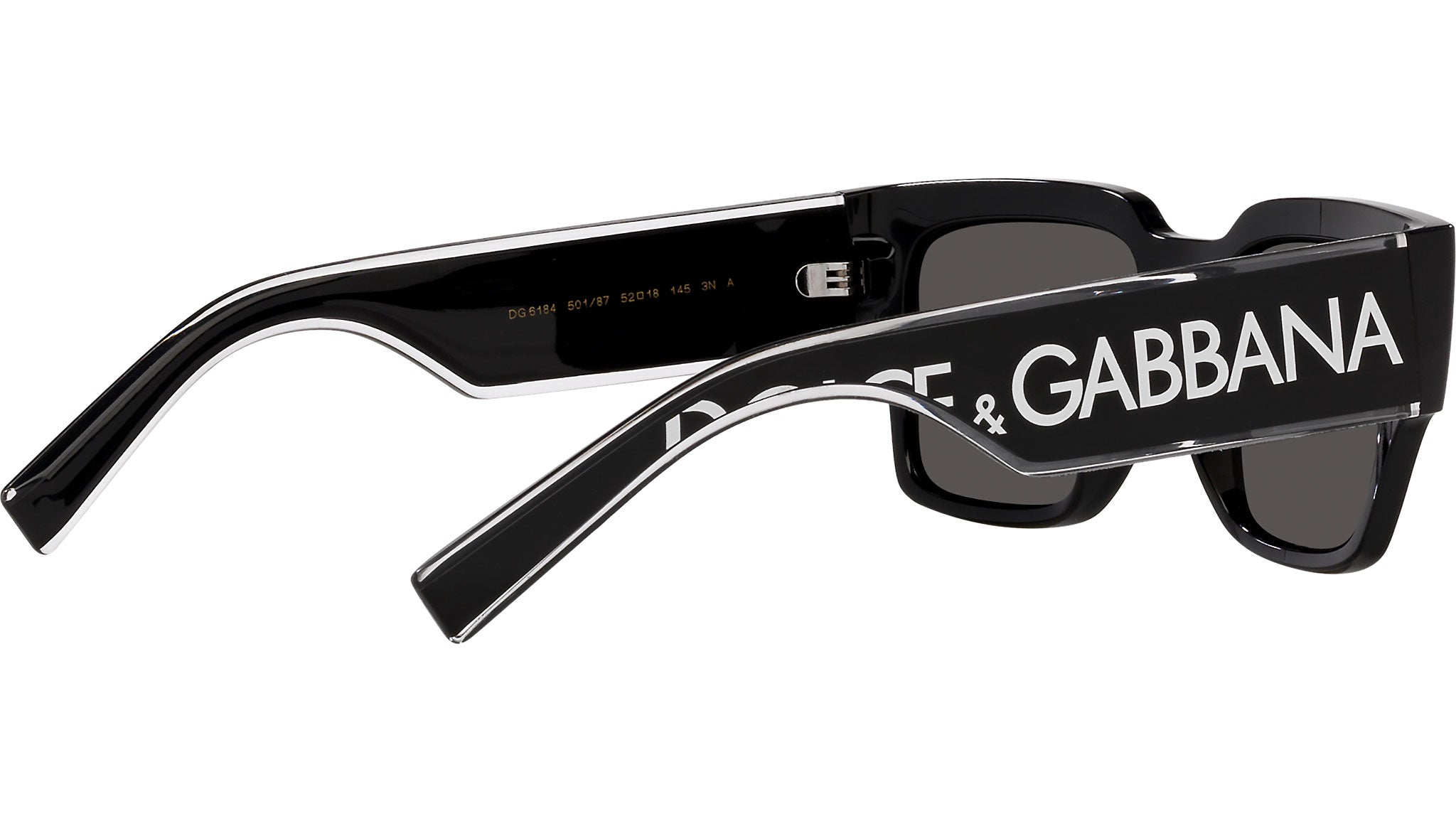 Dolce & Gabbana DG6184 Sunglasses 501/87 Black - eye-oo.com