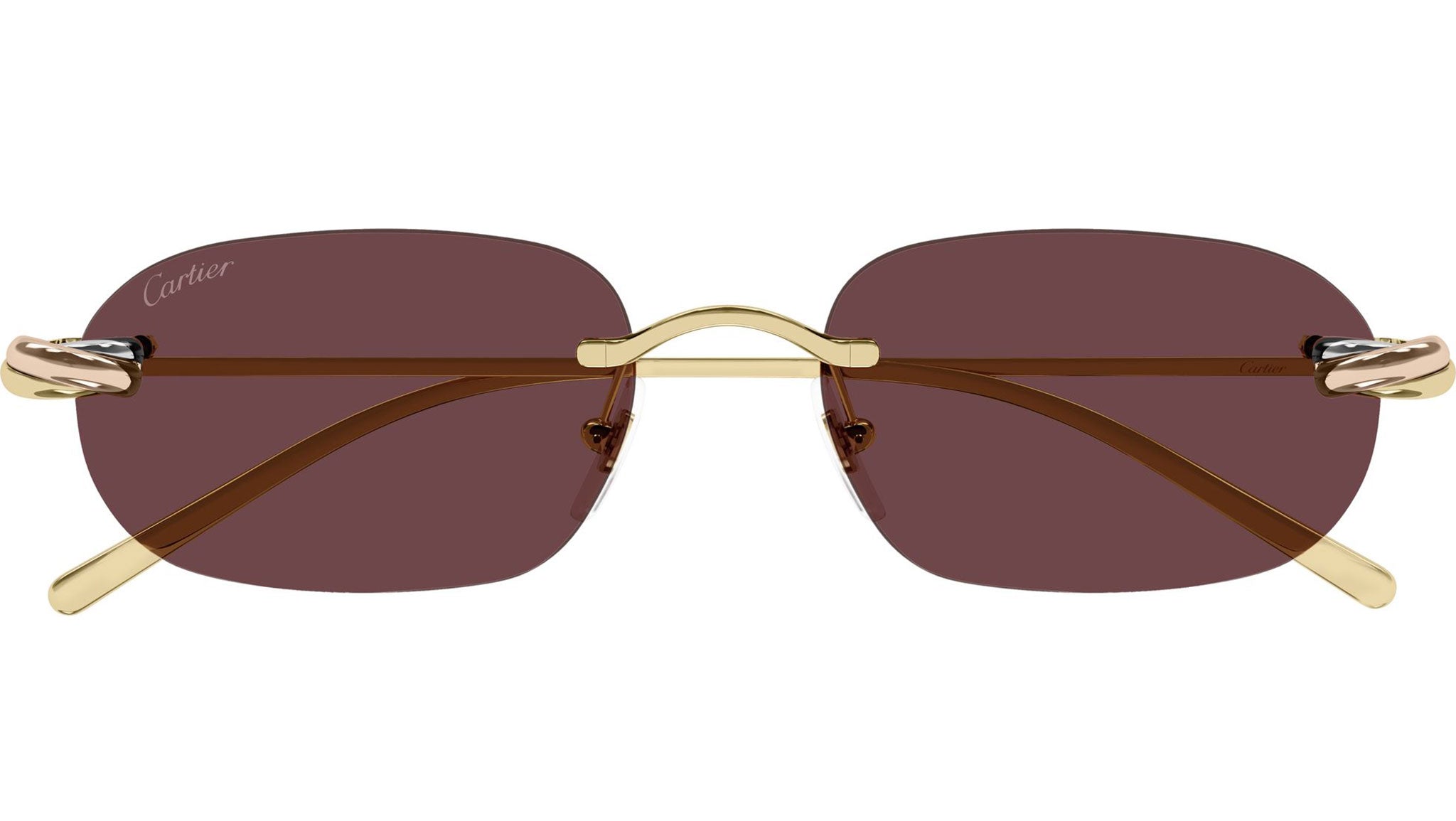 Cartier CT0467S 003 Sunglasses Shiny Gold - eye-oo.com