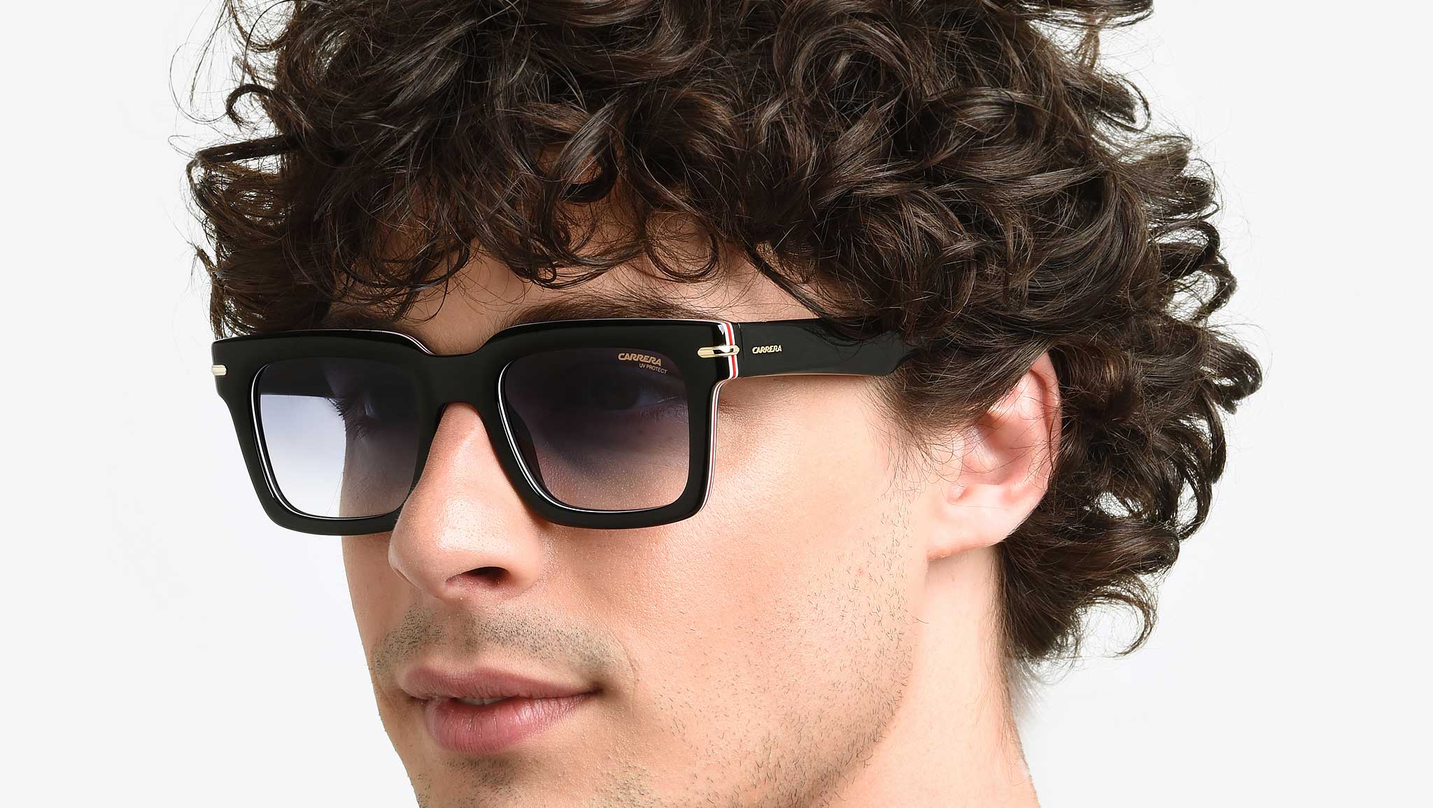 NWT Carrera CARRERA 316/S-0M4P 08 52mm Carrera CA-316S M4P-08 Stripes Black Sunglasses | NYIWEAR main image 4