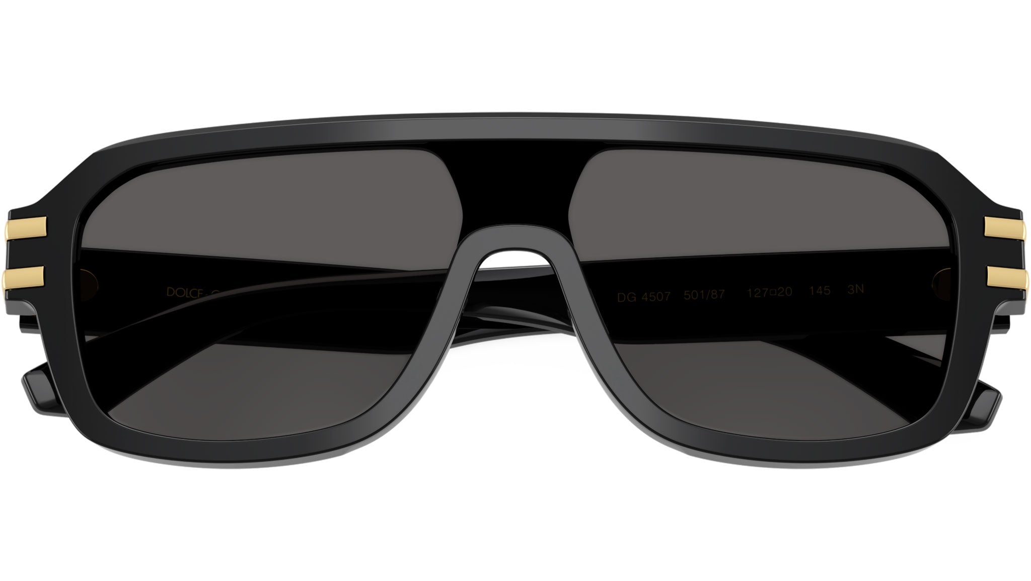 Dolce & Gabbana DG 4507 Sunglasses 501/87 Black - eye-oo.com