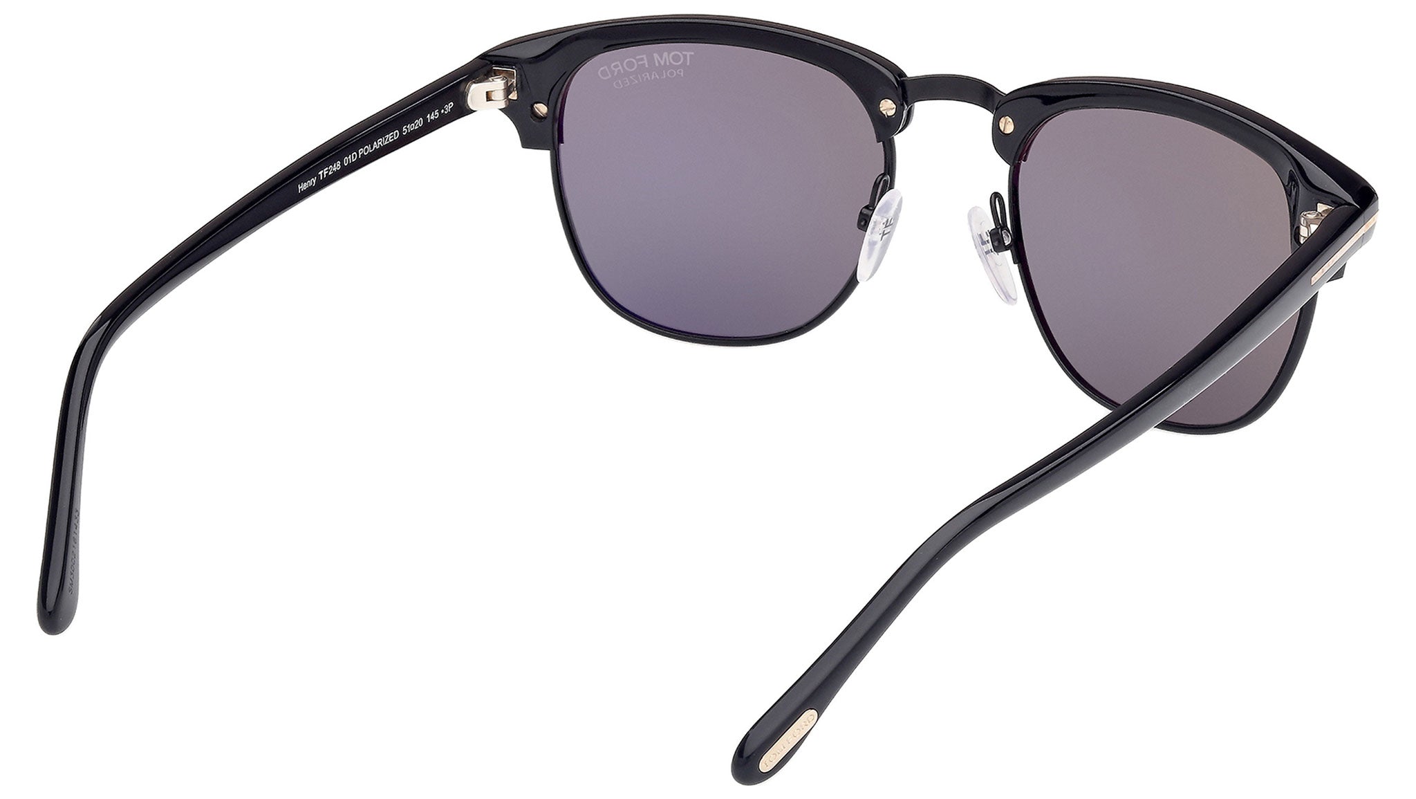 Tom Ford Henry Sunglasses FT0248 01D Shiny Black - eye-oo.com