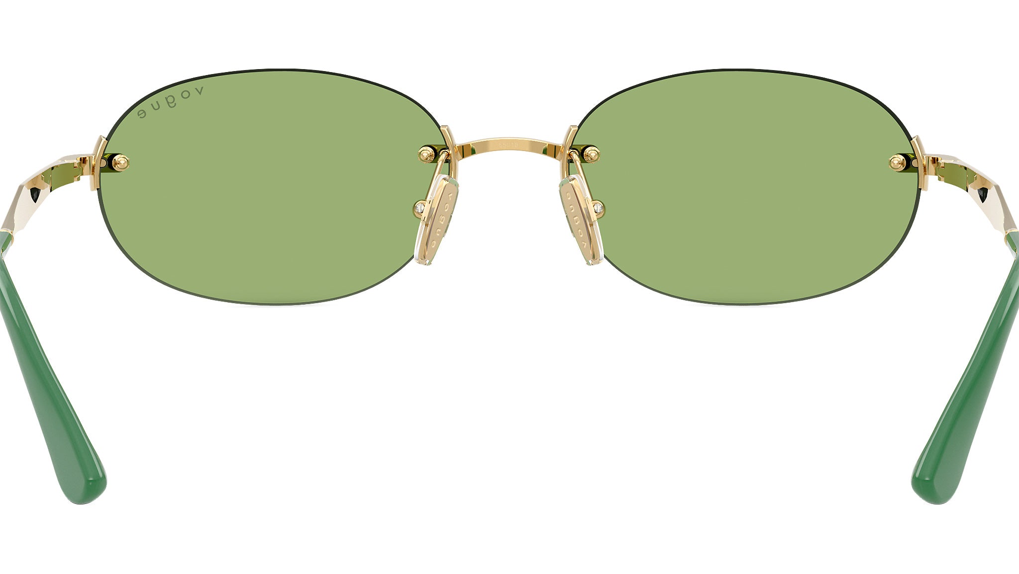 Vintage Authentic Vogue Green Round Sunglasses VO 2149-S Vogue VO4342S Sunglasses 280/2 Gold - eye-oo.com main image 2