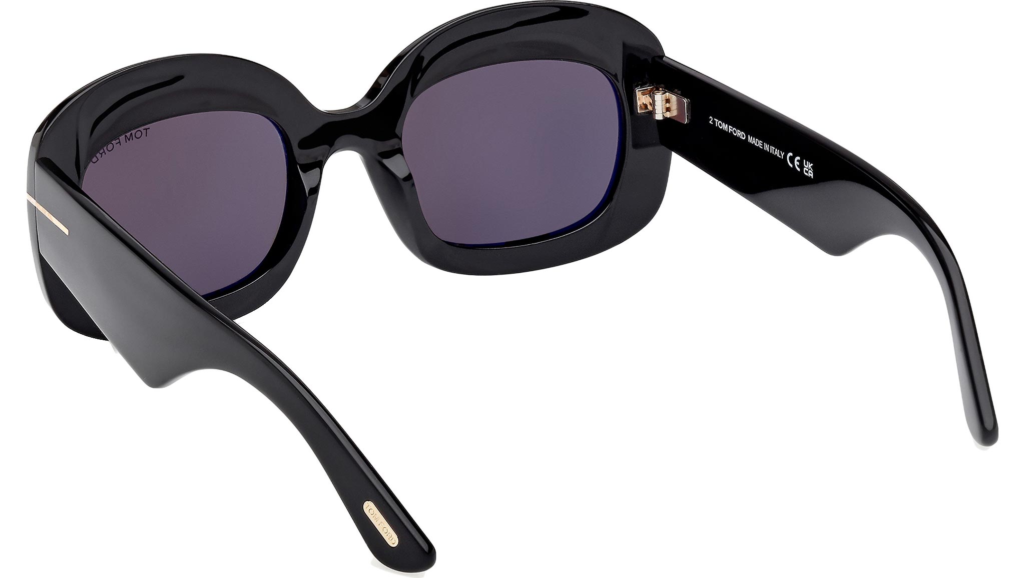 Tom Ford Carmen-02 Sunglasses FT1219 01A Shiny Black - eye-oo.com