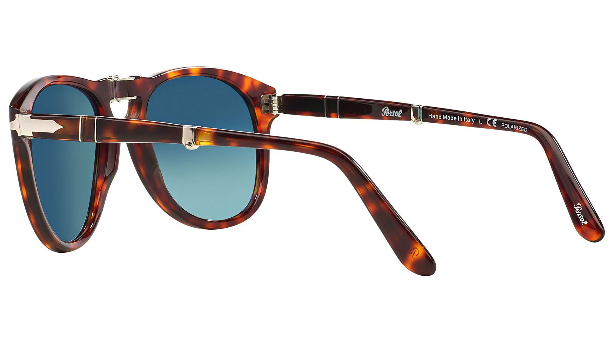 Occhiali da sole Persol Folding avana 24/S3 lenti blu sfumato