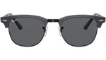 Clubmaster Folding RB2176 1367B1 grey on black