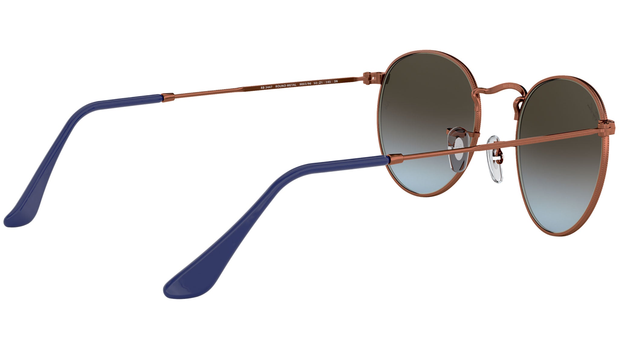 美品RayBanレイバン RB3447ROUND Lラウンドメタル Ray-Ban Round Metal RB3447 900396 Bronze Sunglasses - eye-oo.com