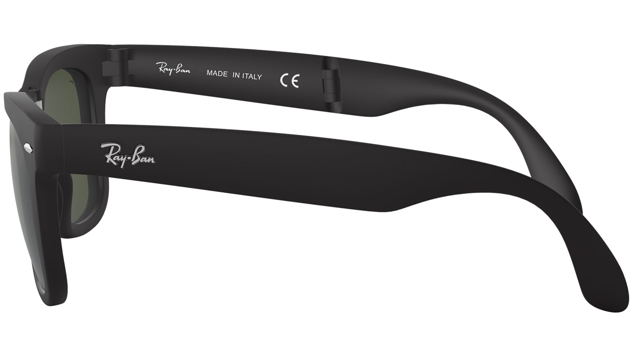 Ray-Ban Folding Wayfarer RB4105 601S Black Sunglasses - eye-oo.com