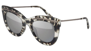 BV0030S 005 havana and mirror silver