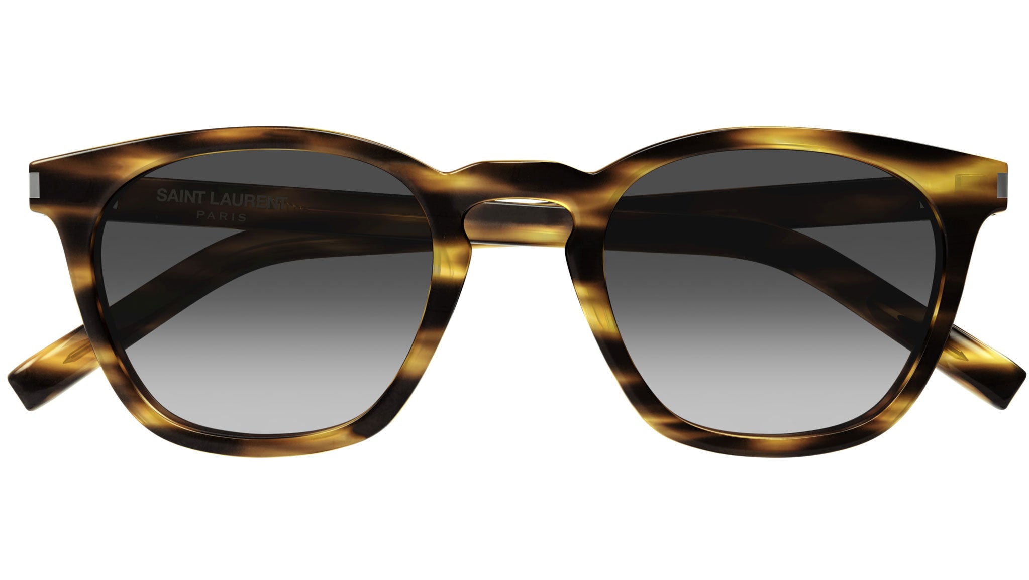 Saint Laurent Sunglasses Saint Laurent SL 28 Slim Sunglasses Beige/Silver |  30008257006 | FOOTY.COM