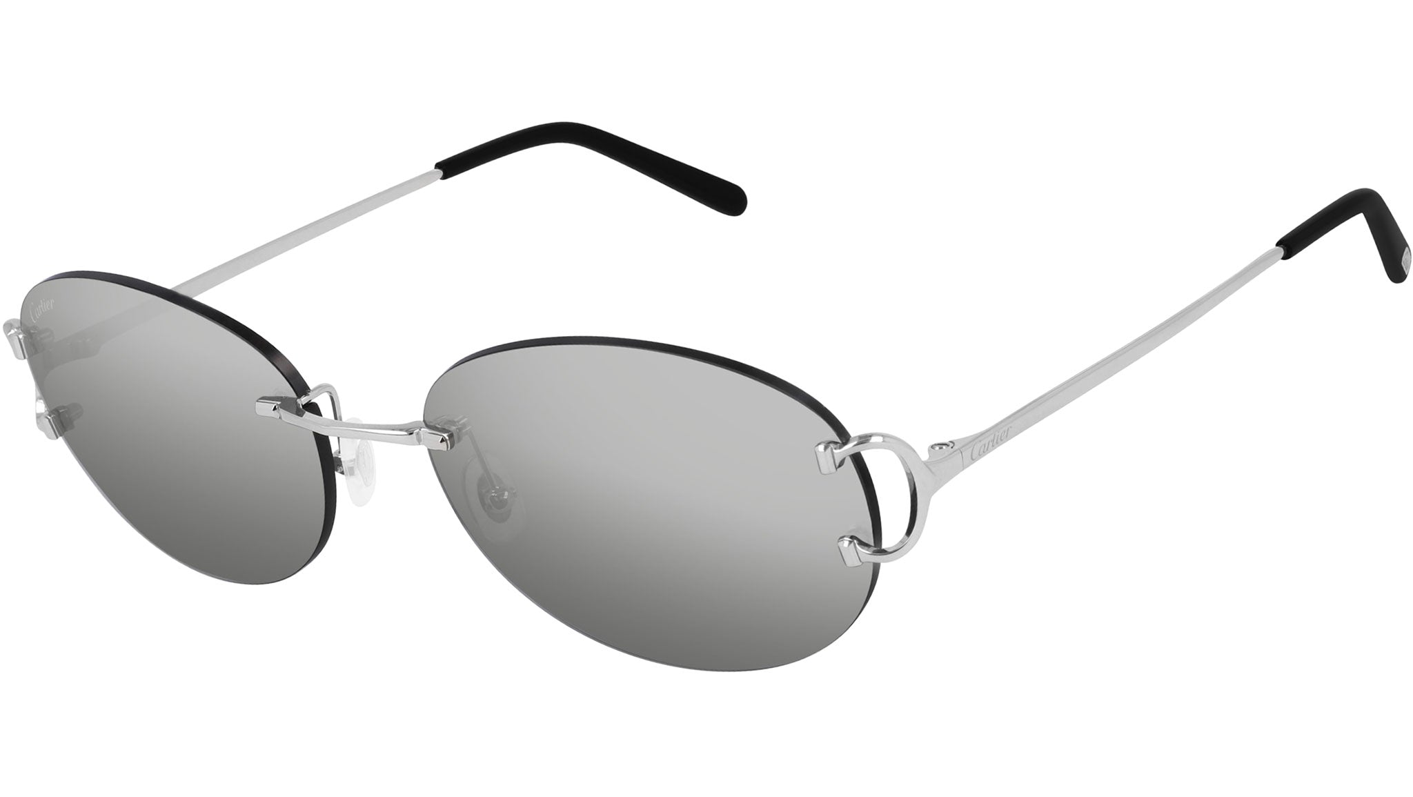 Cartier CT0029RS 001 Shiny Silver Sunglasses
