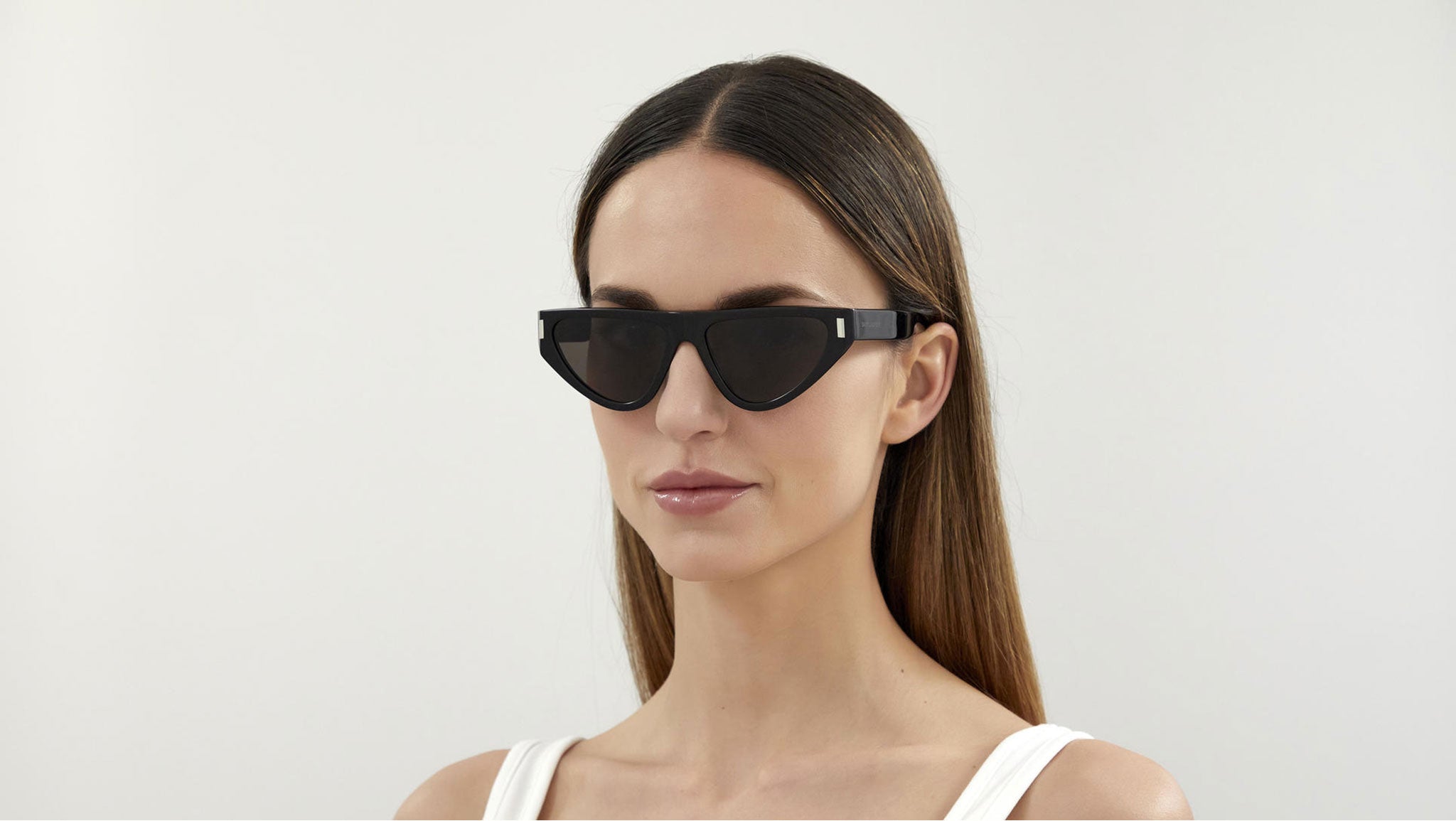 Saint Laurent SL 468 001 Shiny Black Sunglasses