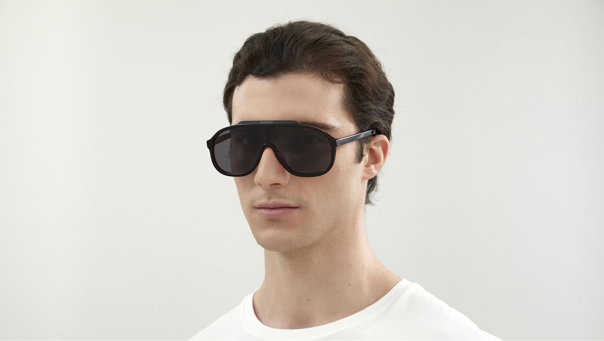 Gucci Ski Goggle Sunglasses, 99mm